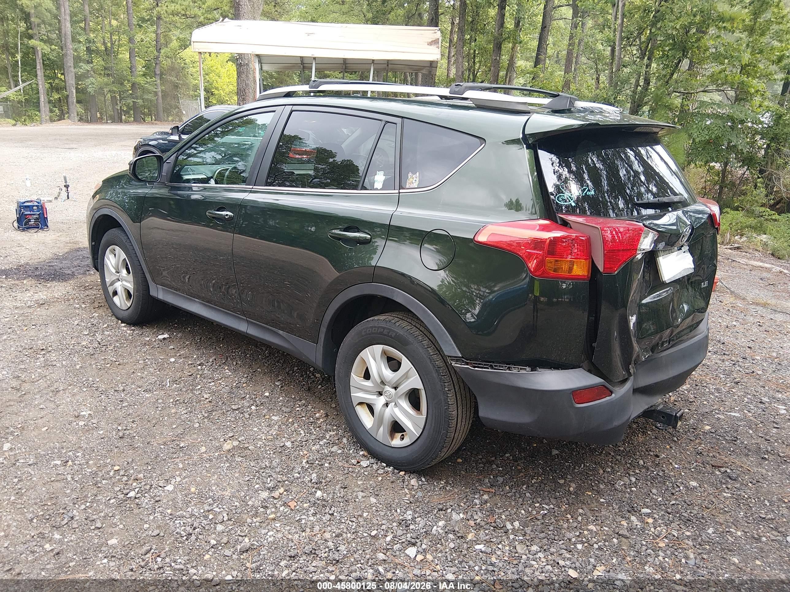 2013 Toyota Rav4 Le Green vin: 2T3ZFREVXDW017873