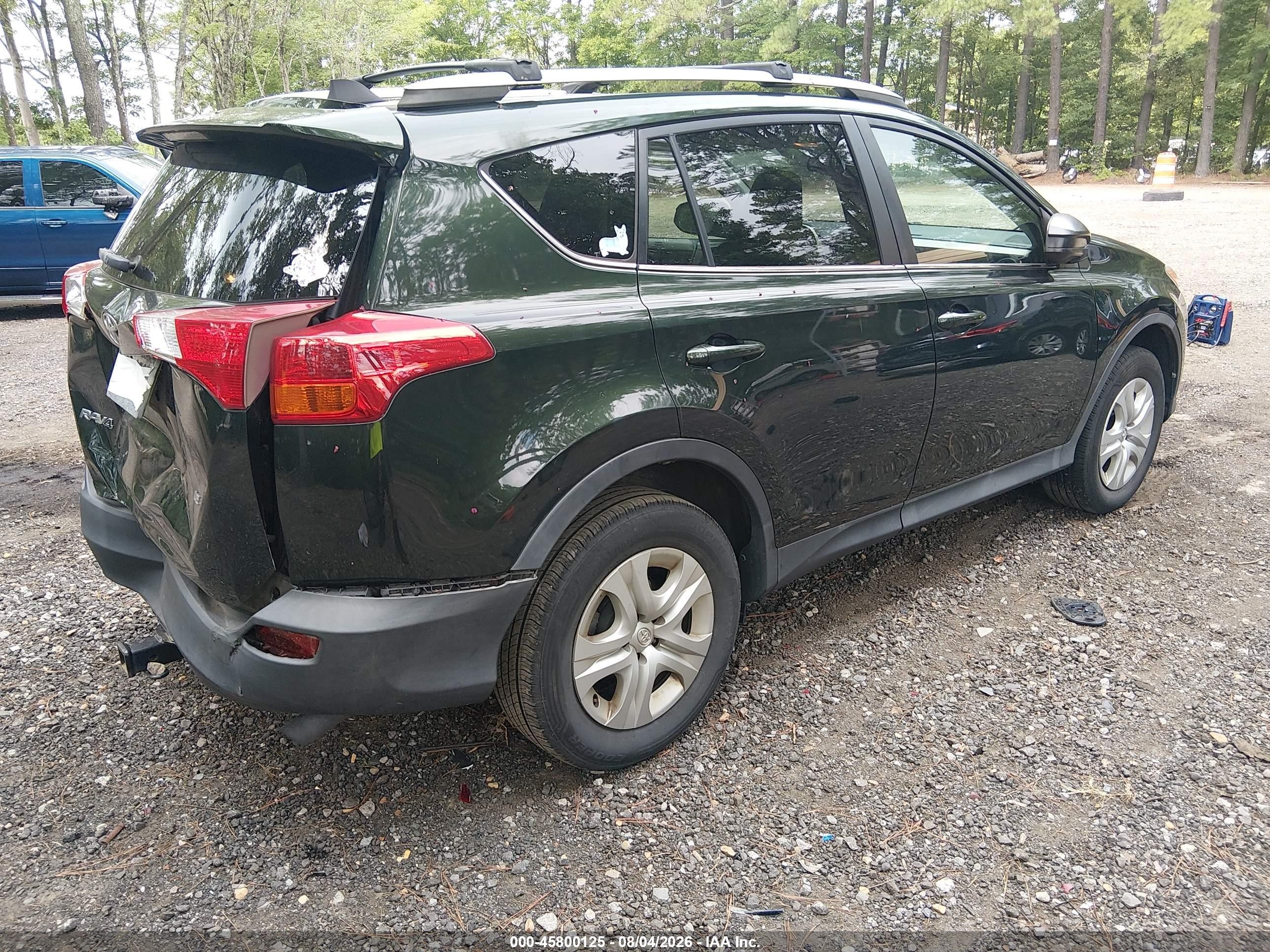2013 Toyota Rav4 Le Green vin: 2T3ZFREVXDW017873