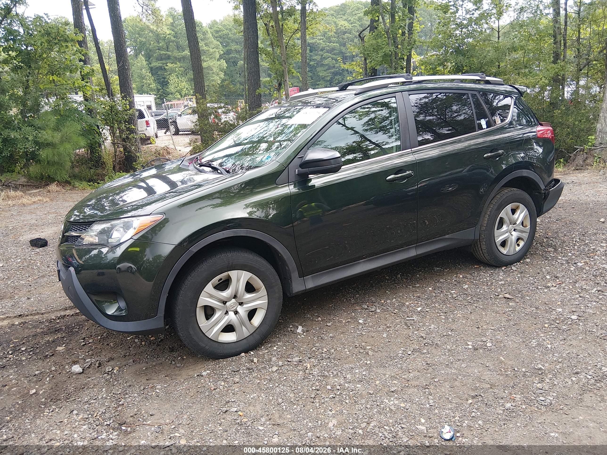 2013 Toyota Rav4 Le Green vin: 2T3ZFREVXDW017873