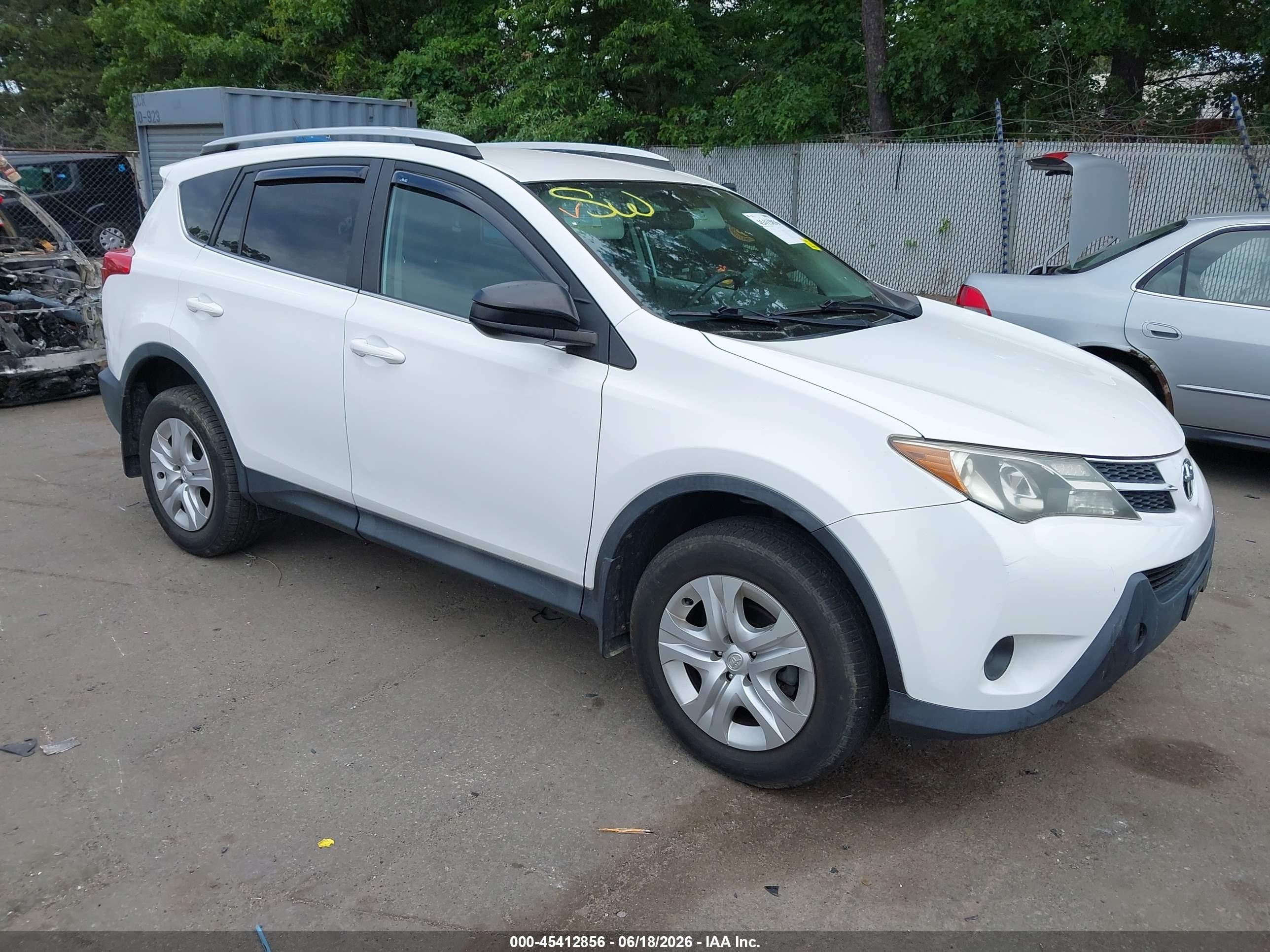 2013 Toyota Rav4 Le White vin: 2T3ZFREVXDW020501
