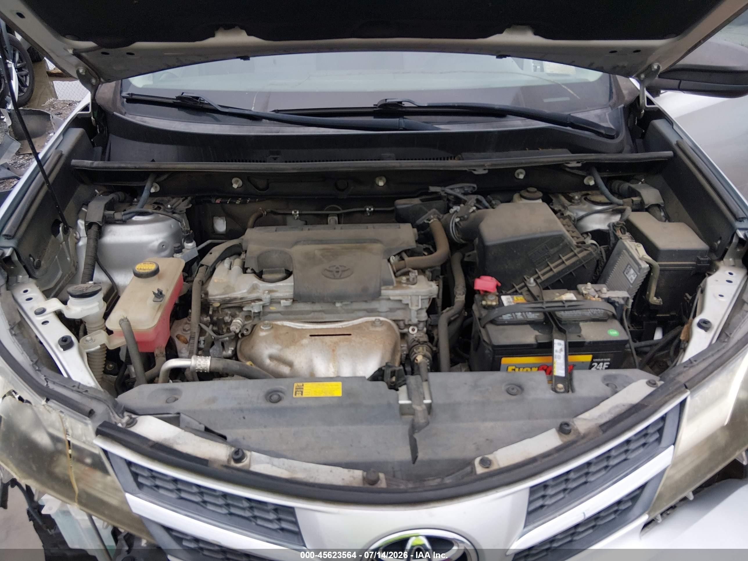 2013 Toyota Rav4 Le Silver vin: 2T3ZFREVXDW038741
