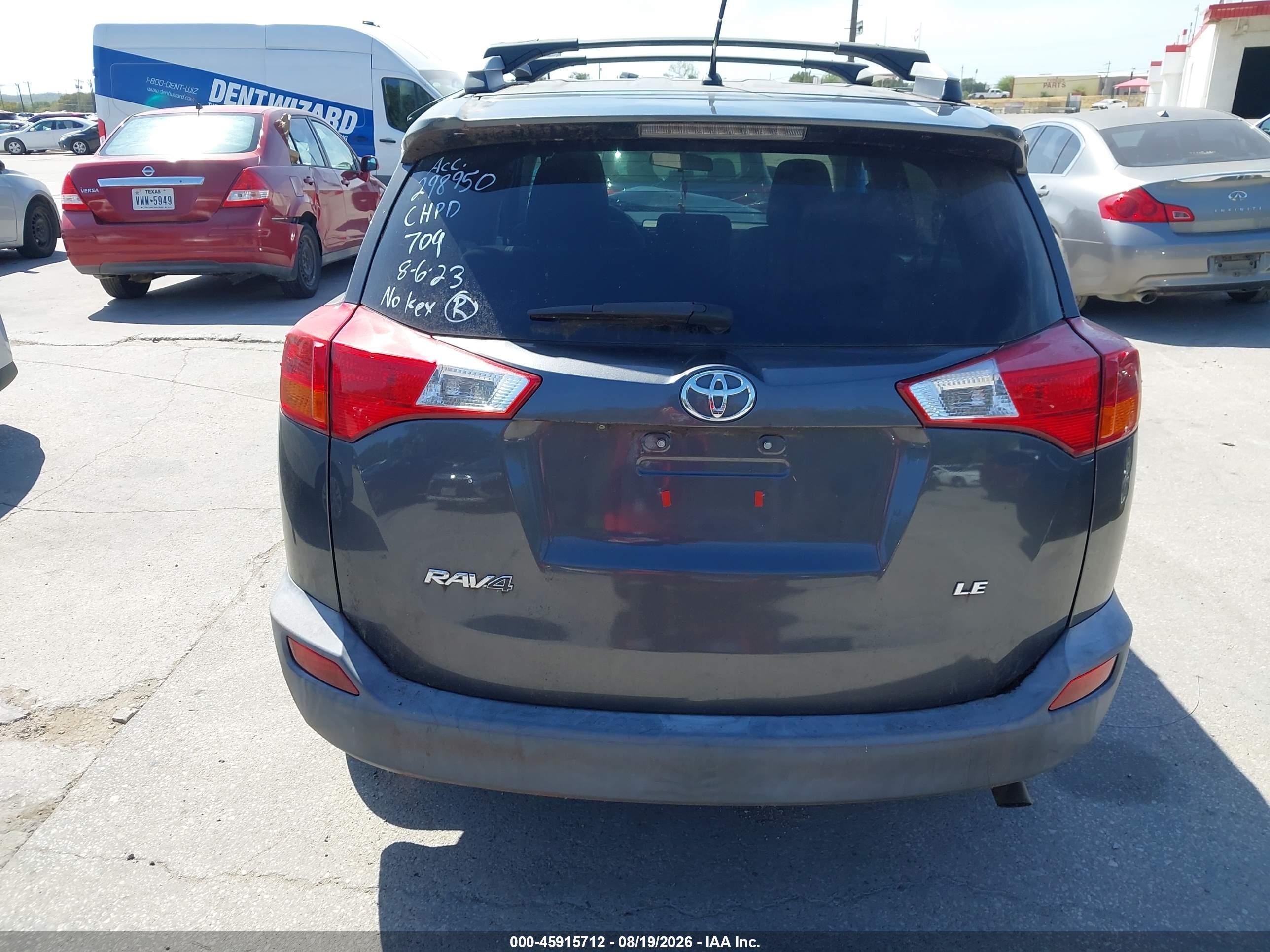2013 Toyota Rav4 Le Серебряный vin: 2T3ZFREVXDW050050