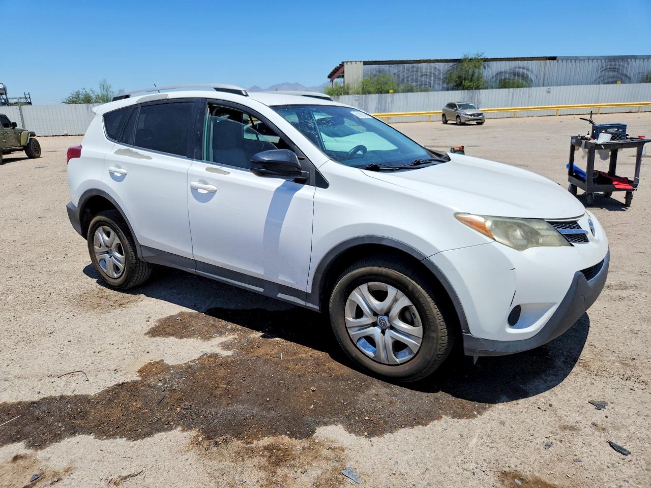2014 Toyota Rav4 Le White vin: 2T3ZFREVXEW088475