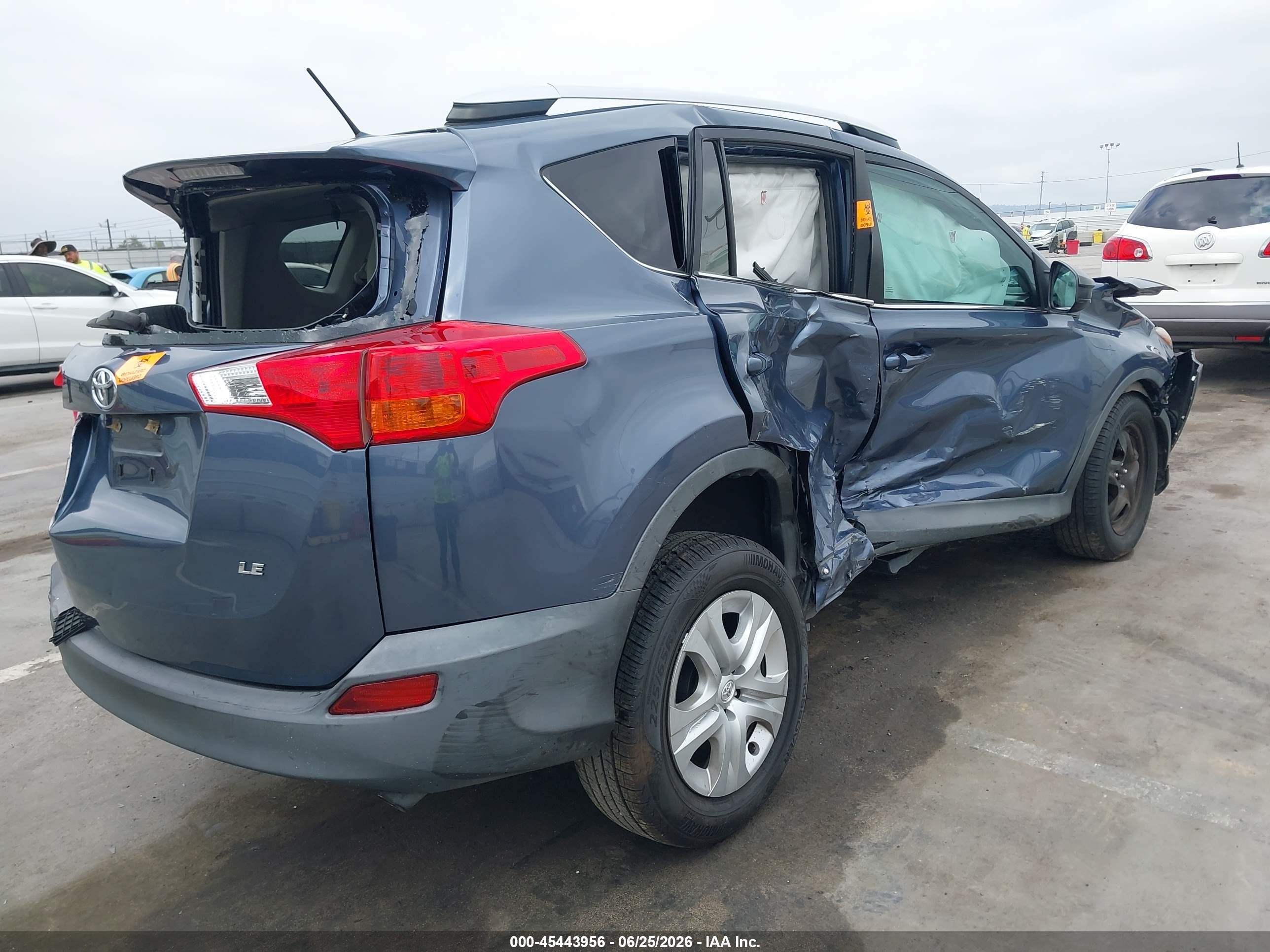 2014 Toyota Rav4 Le Blue vin: 2T3ZFREVXEW099931
