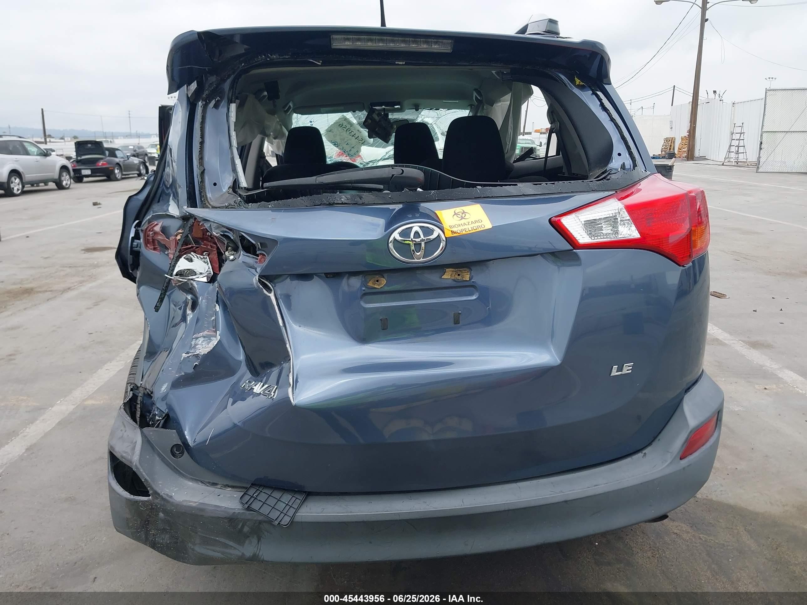2014 Toyota Rav4 Le Blue vin: 2T3ZFREVXEW099931