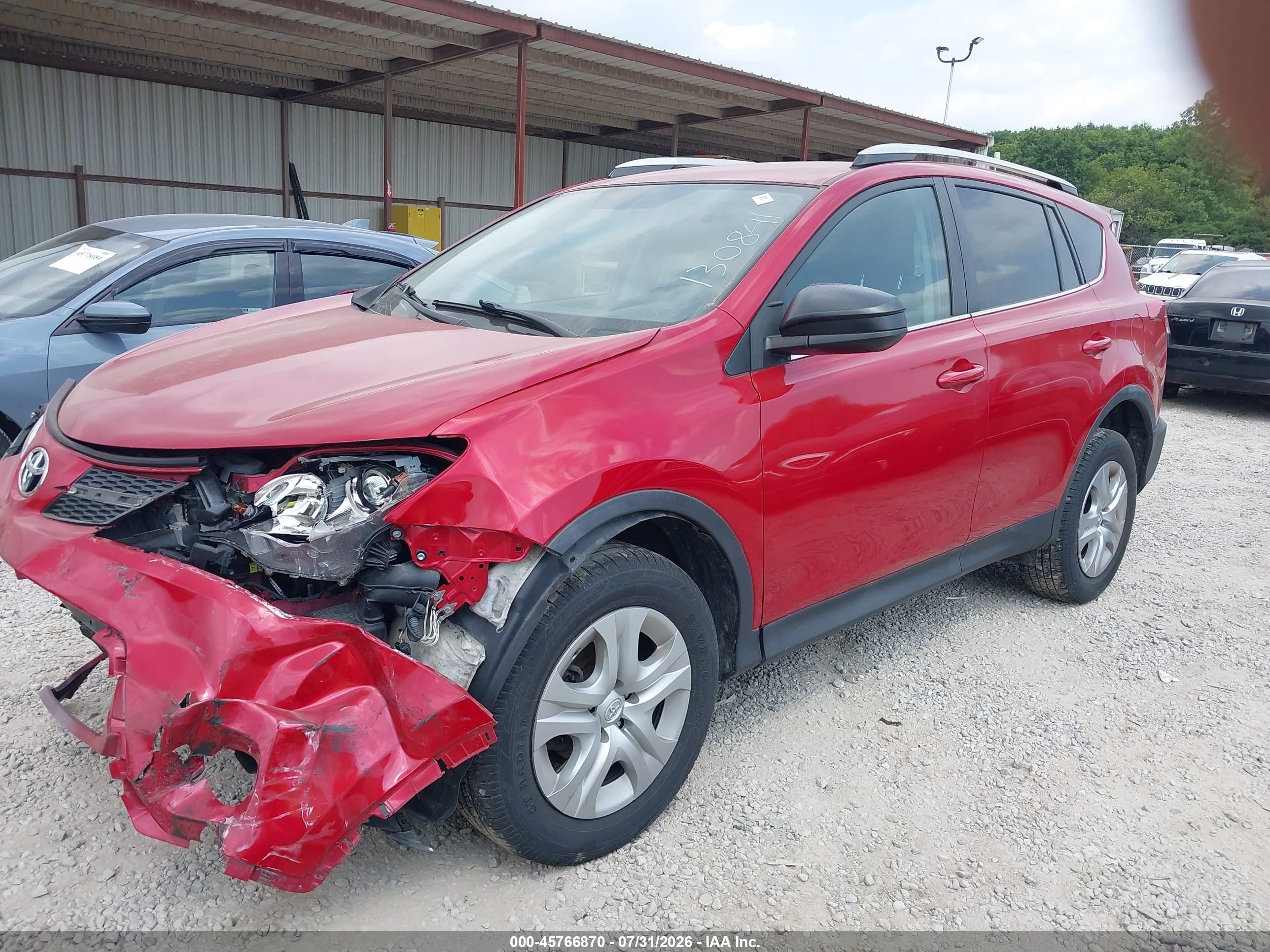 2015 Toyota Rav4 Le Red vin: 2T3ZFREVXFW130841