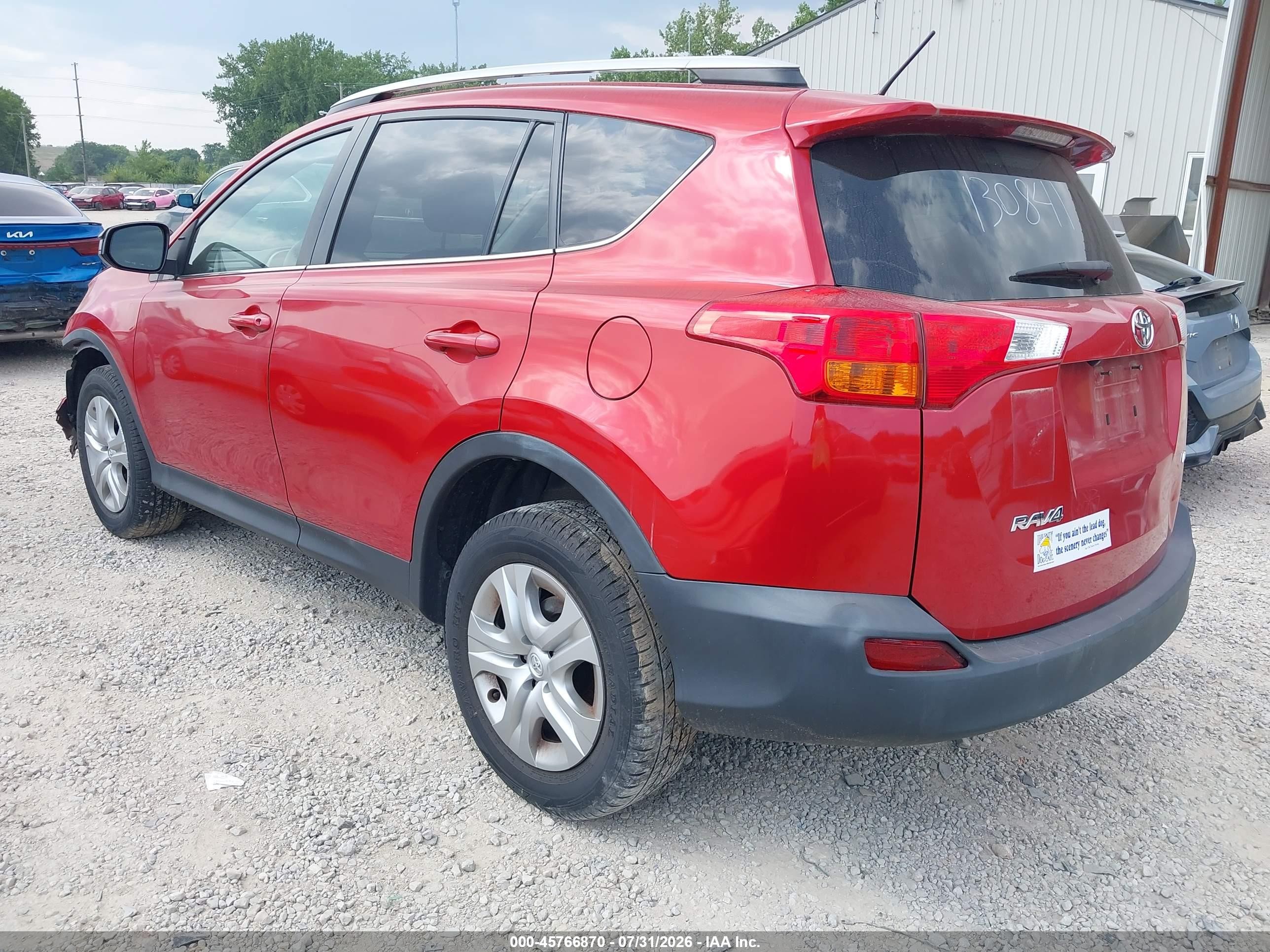 2015 Toyota Rav4 Le Red vin: 2T3ZFREVXFW130841