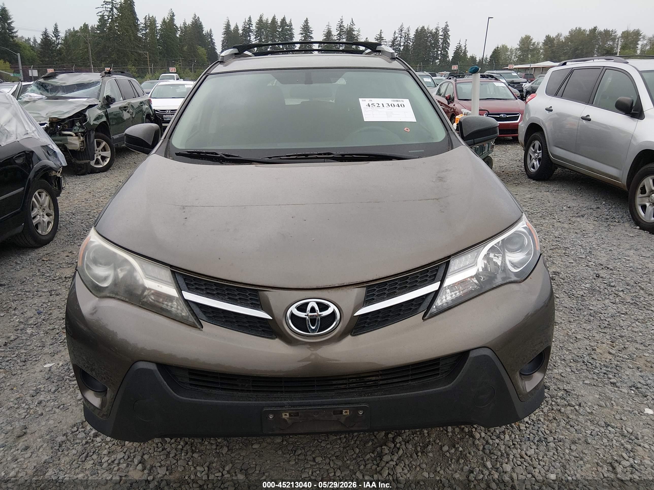 2015 Toyota Rav4 Le Gray vin: 2T3ZFREVXFW150796