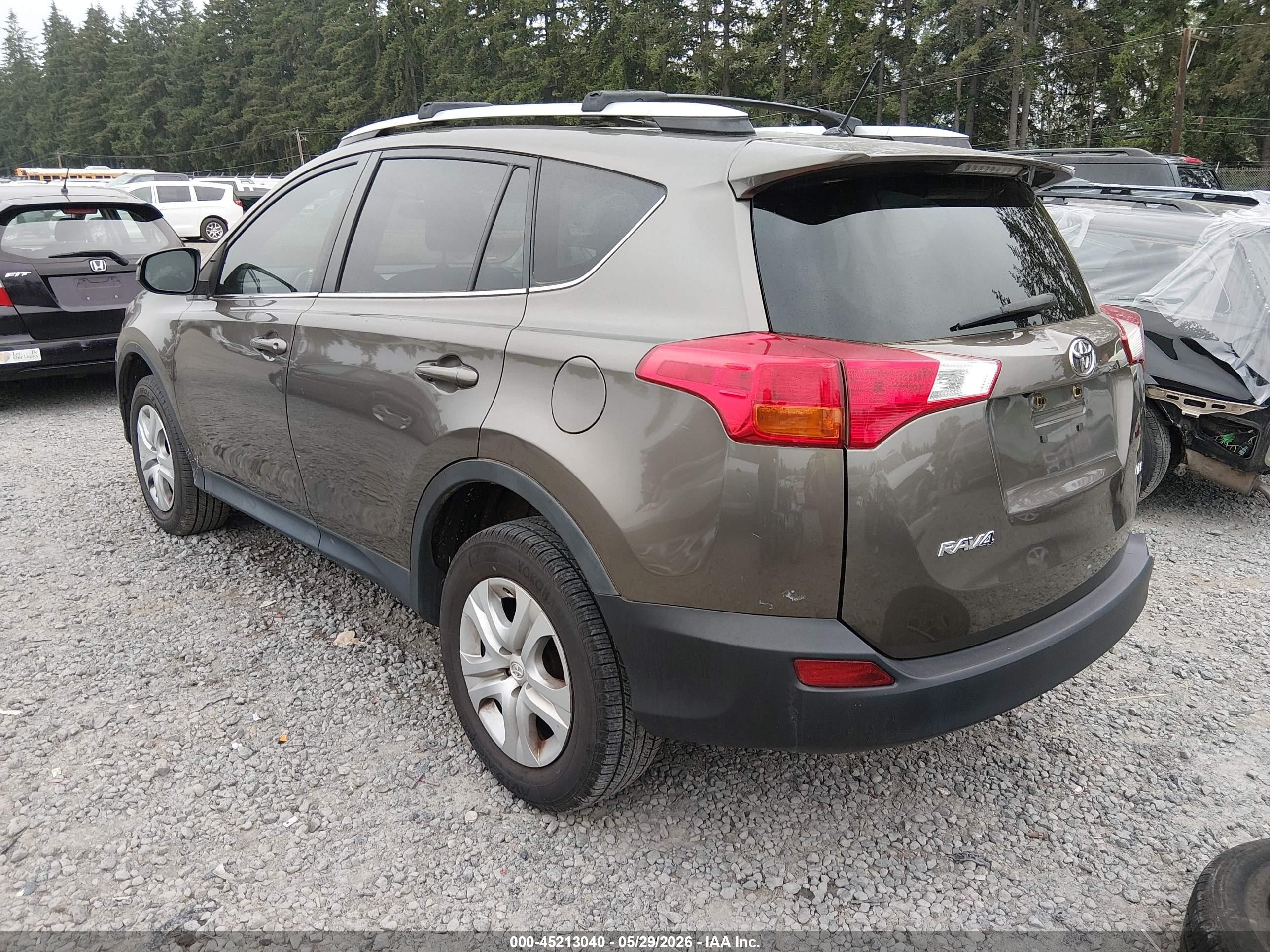 2015 Toyota Rav4 Le Gray vin: 2T3ZFREVXFW150796
