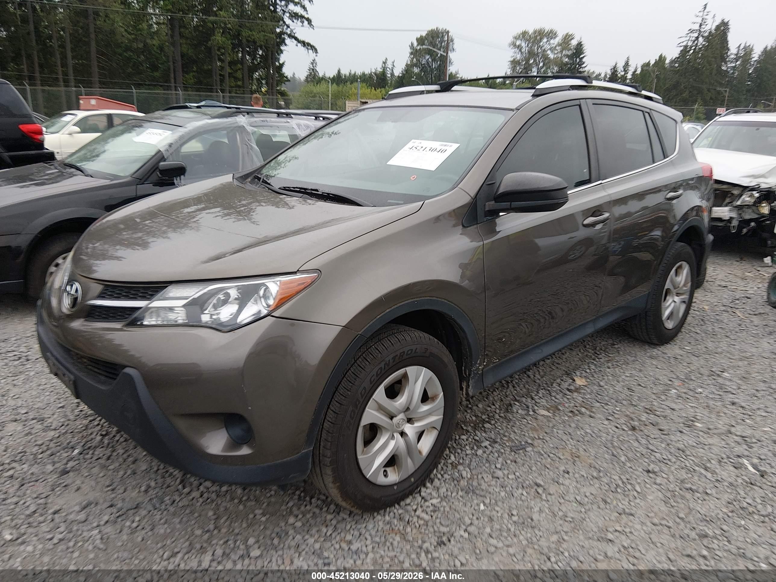 2015 Toyota Rav4 Le Gray vin: 2T3ZFREVXFW150796