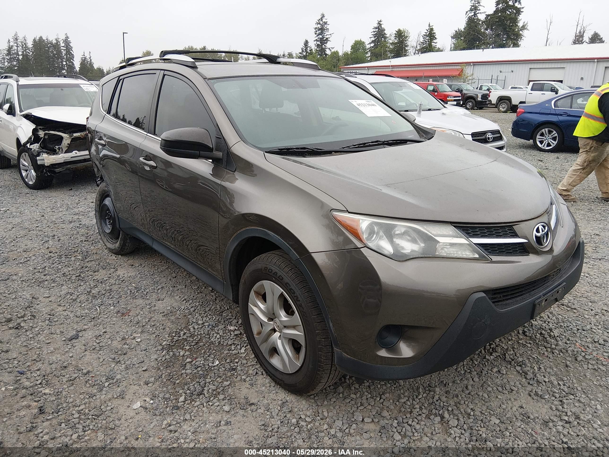 2015 Toyota Rav4 Le Gray vin: 2T3ZFREVXFW150796