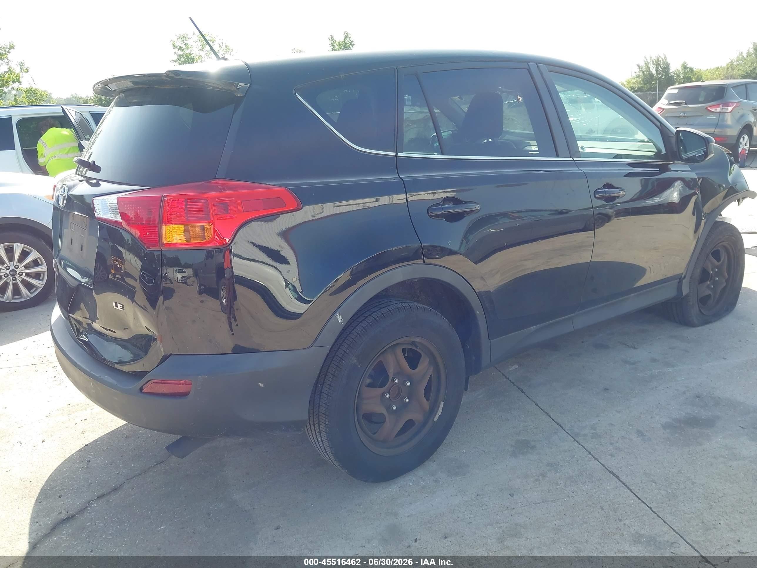 2015 Toyota Rav4 Le Black vin: 2T3ZFREVXFW224427