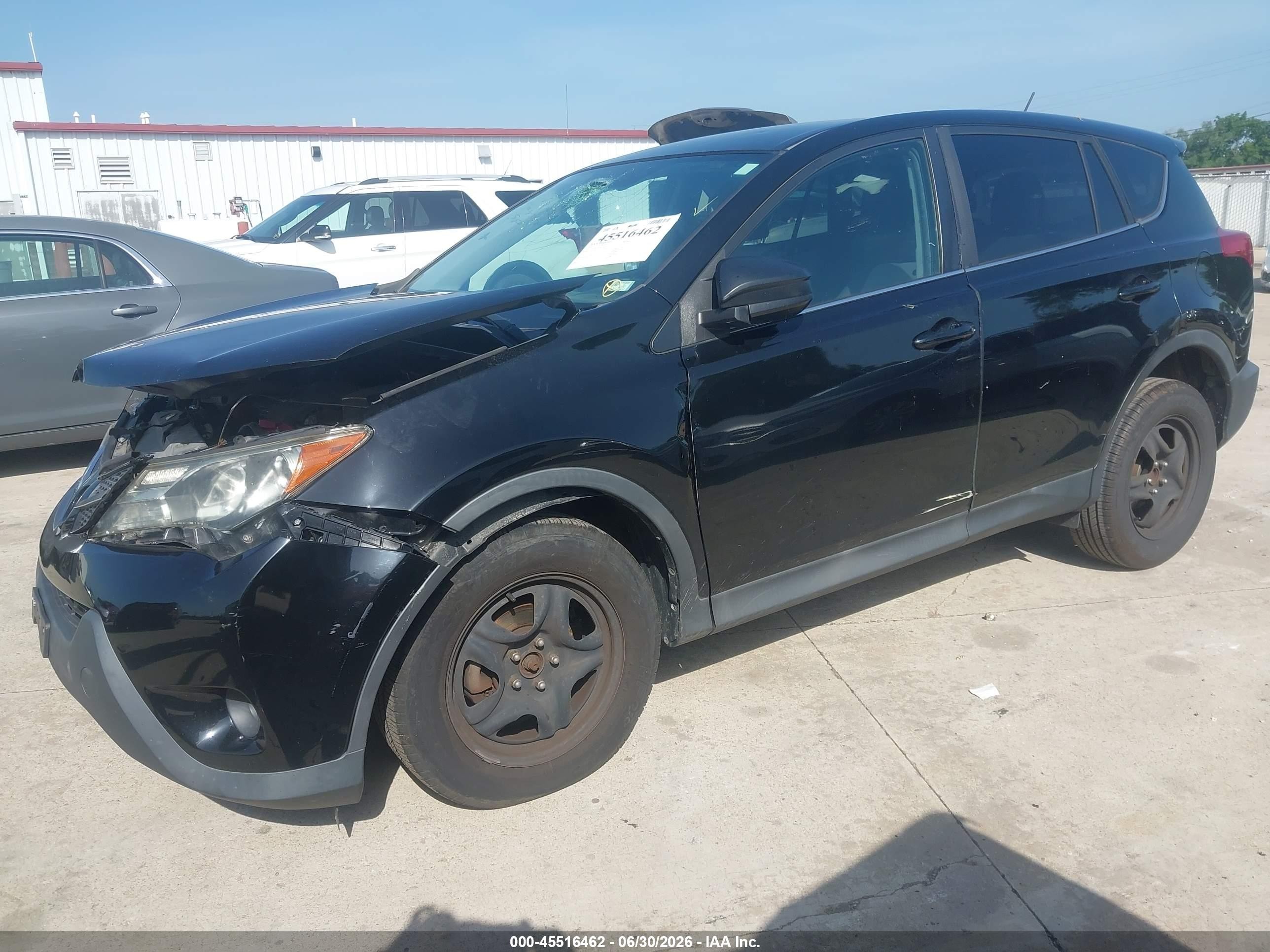 2015 Toyota Rav4 Le Black vin: 2T3ZFREVXFW224427