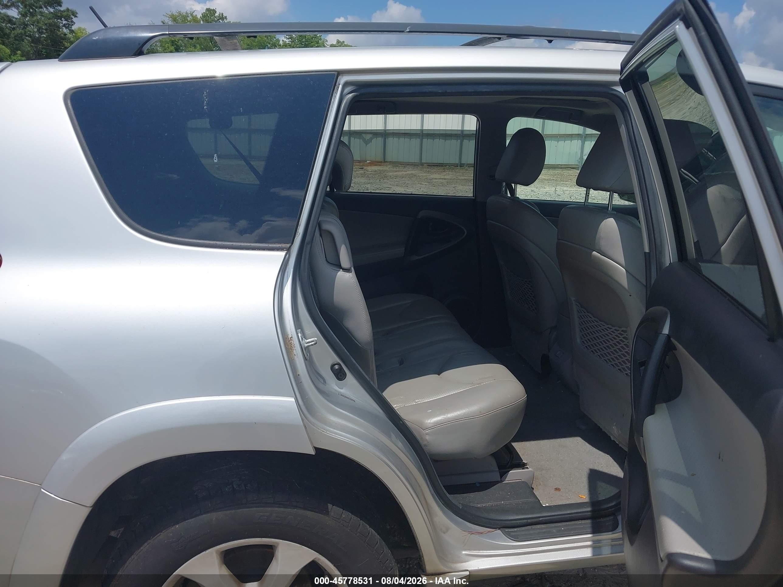 2009 Toyota Rav4 Limited V6 Silver vin: 2T3ZK31V39W003111