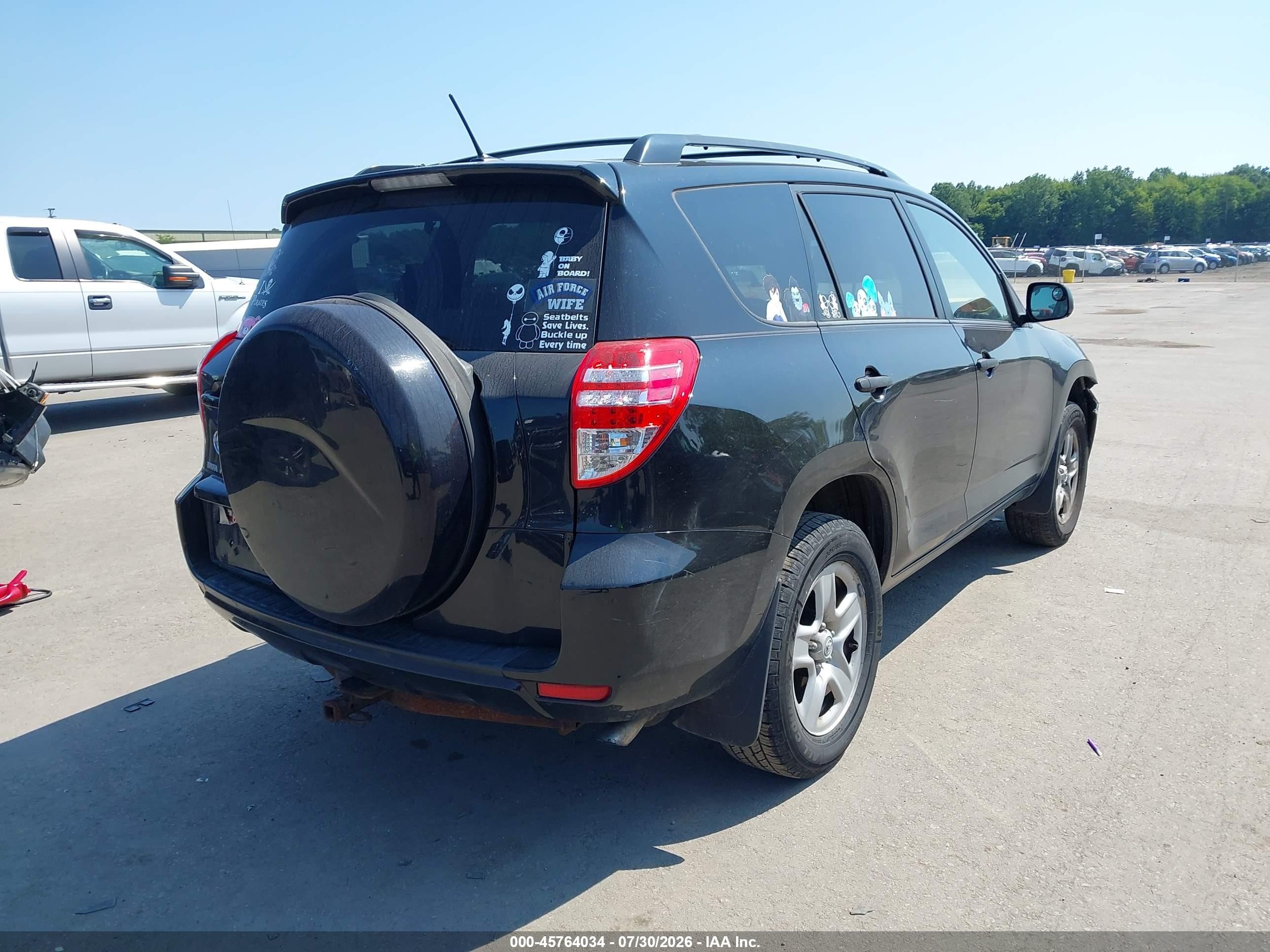 2010 Toyota Rav4 Base V6 Black vin: 2T3ZK4DV2AW004000