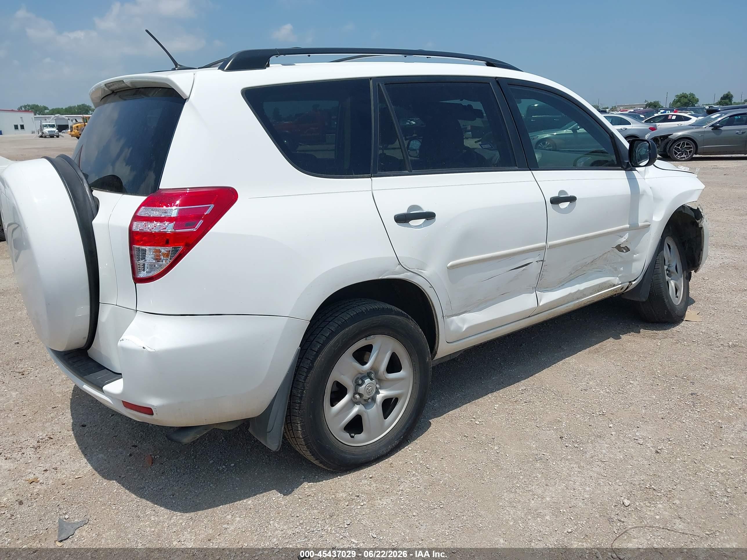 2012 Toyota Rav4 Base V6 White vin: 2T3ZK4DV4CW014675