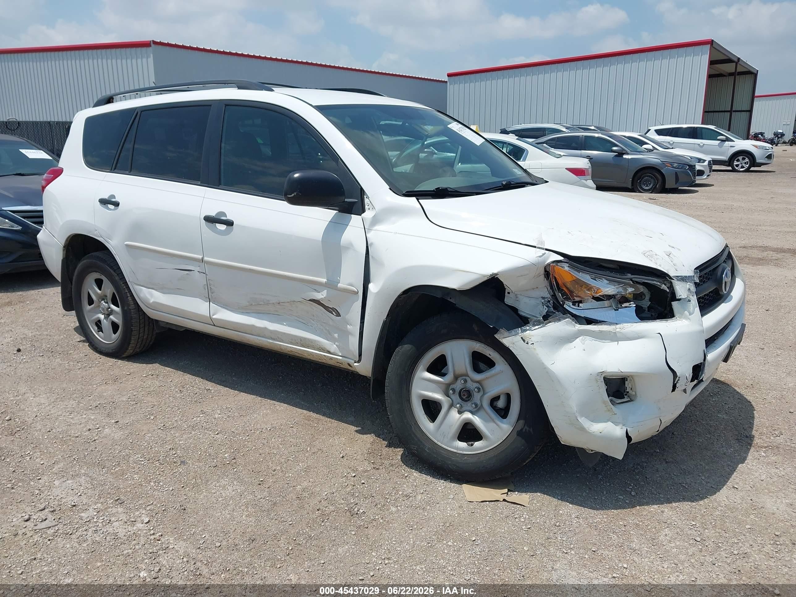 2012 Toyota Rav4 Base V6 White vin: 2T3ZK4DV4CW014675