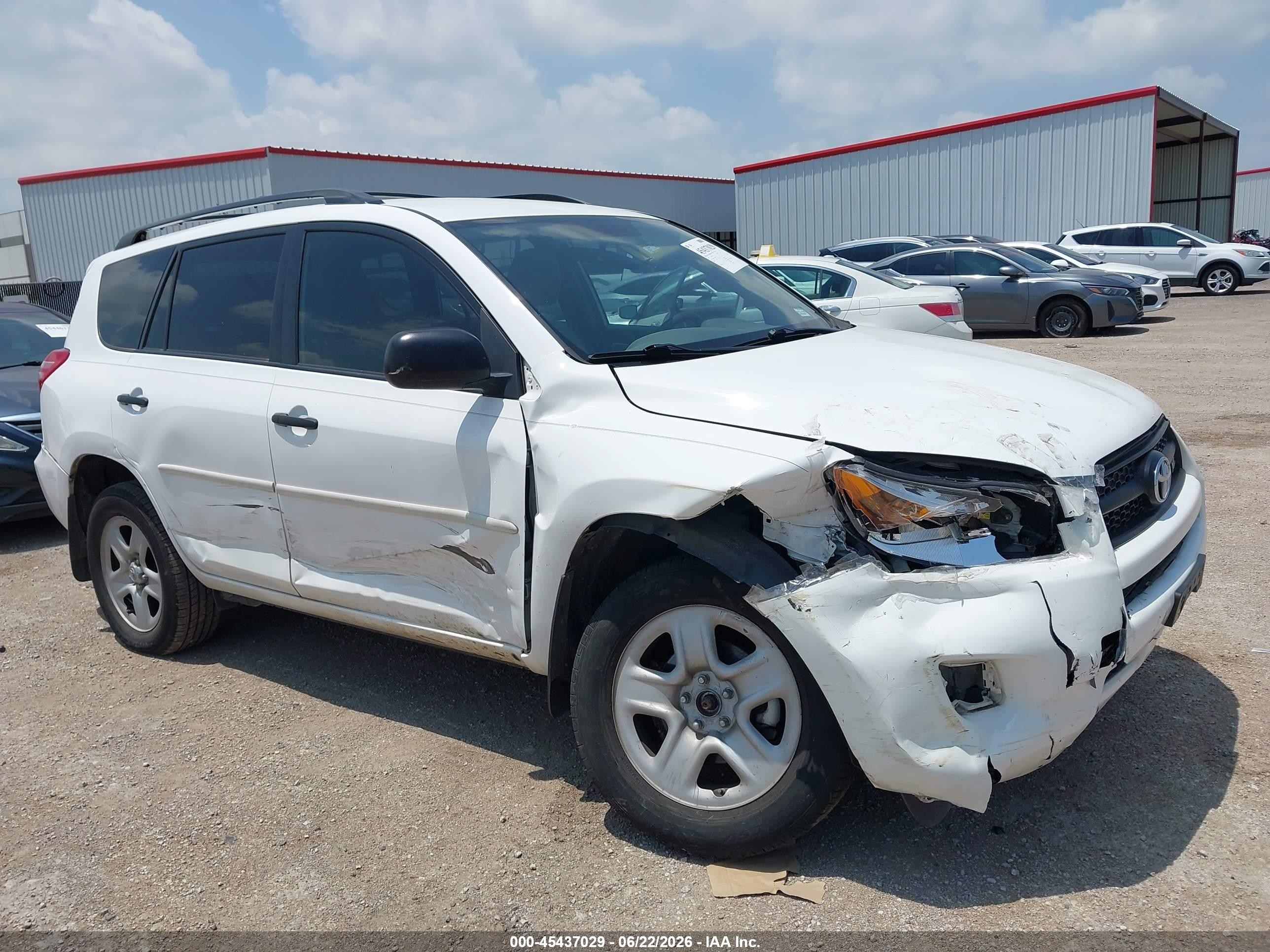 2012 Toyota Rav4 Base V6 White vin: 2T3ZK4DV4CW014675