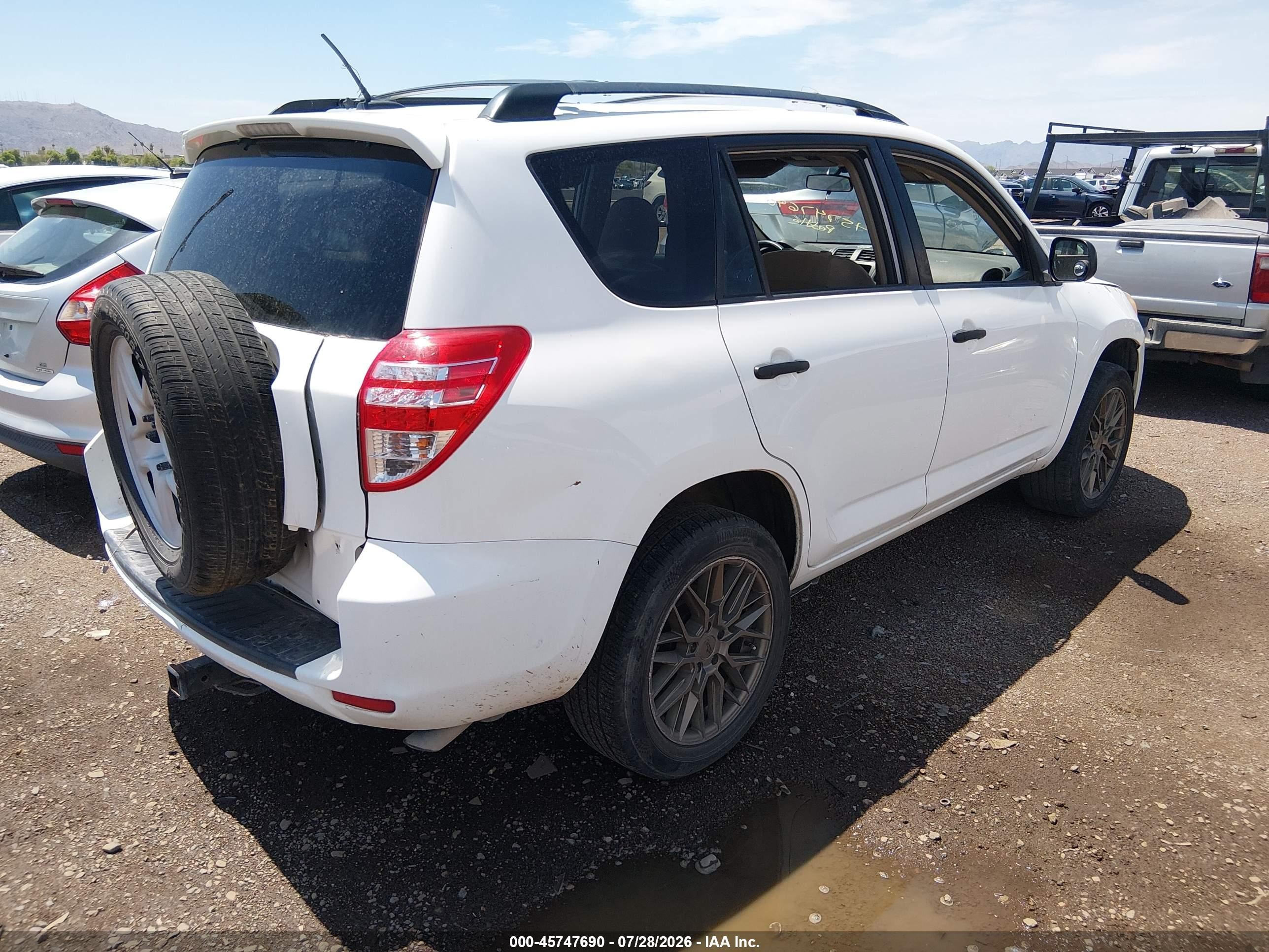 2012 Toyota Rav4 Base V6 Белый vin: 2T3ZK4DV5CW014863