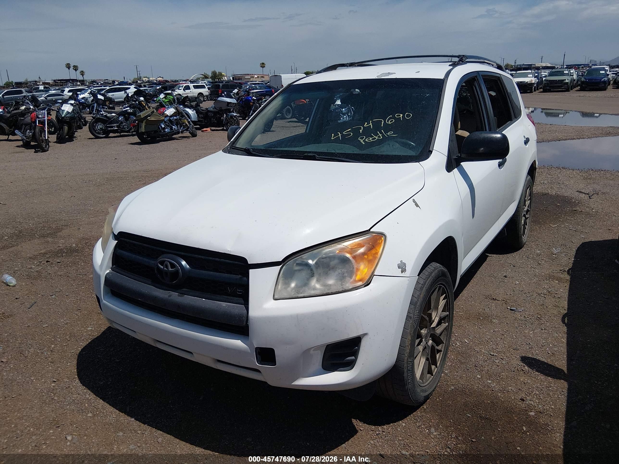 2012 Toyota Rav4 Base V6 Белый vin: 2T3ZK4DV5CW014863