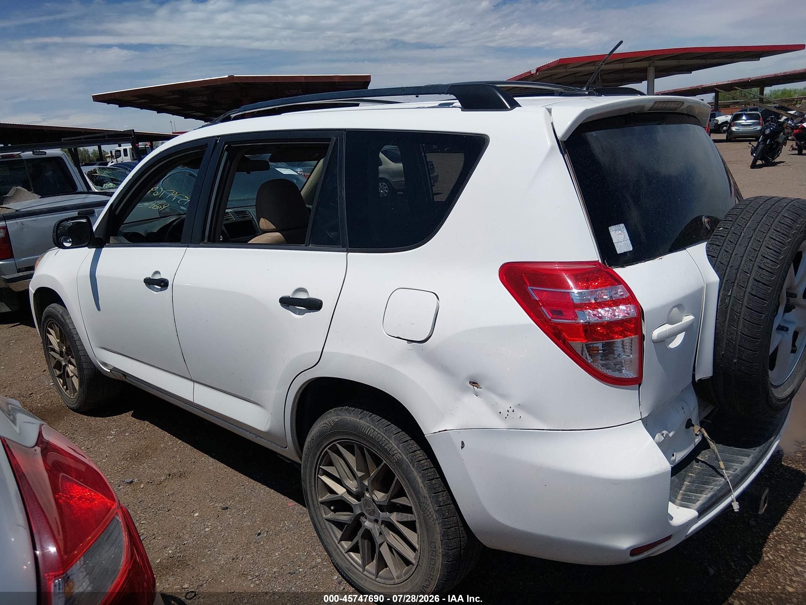 2012 Toyota Rav4 Base V6 Белый vin: 2T3ZK4DV5CW014863
