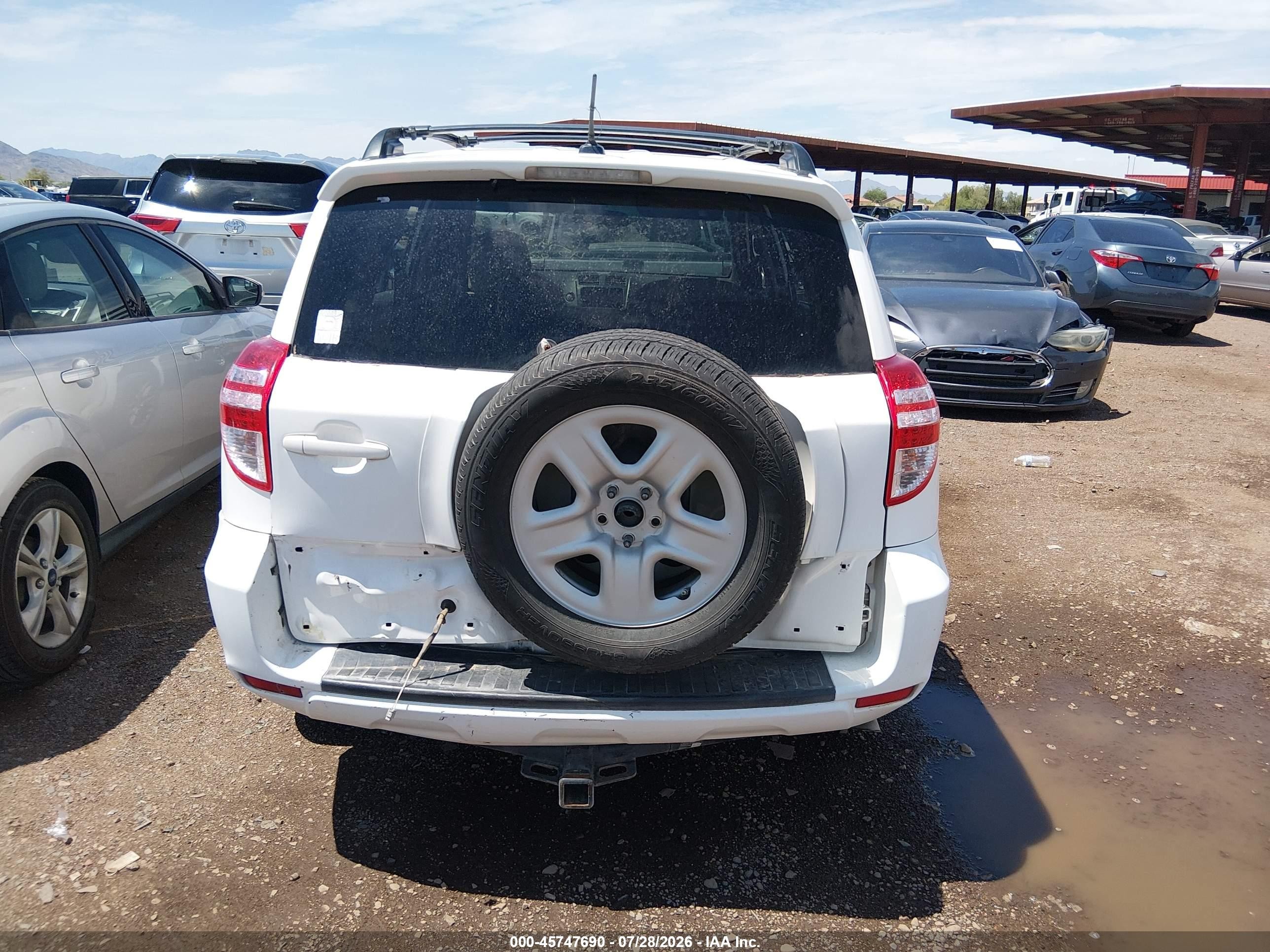 2012 Toyota Rav4 Base V6 Белый vin: 2T3ZK4DV5CW014863