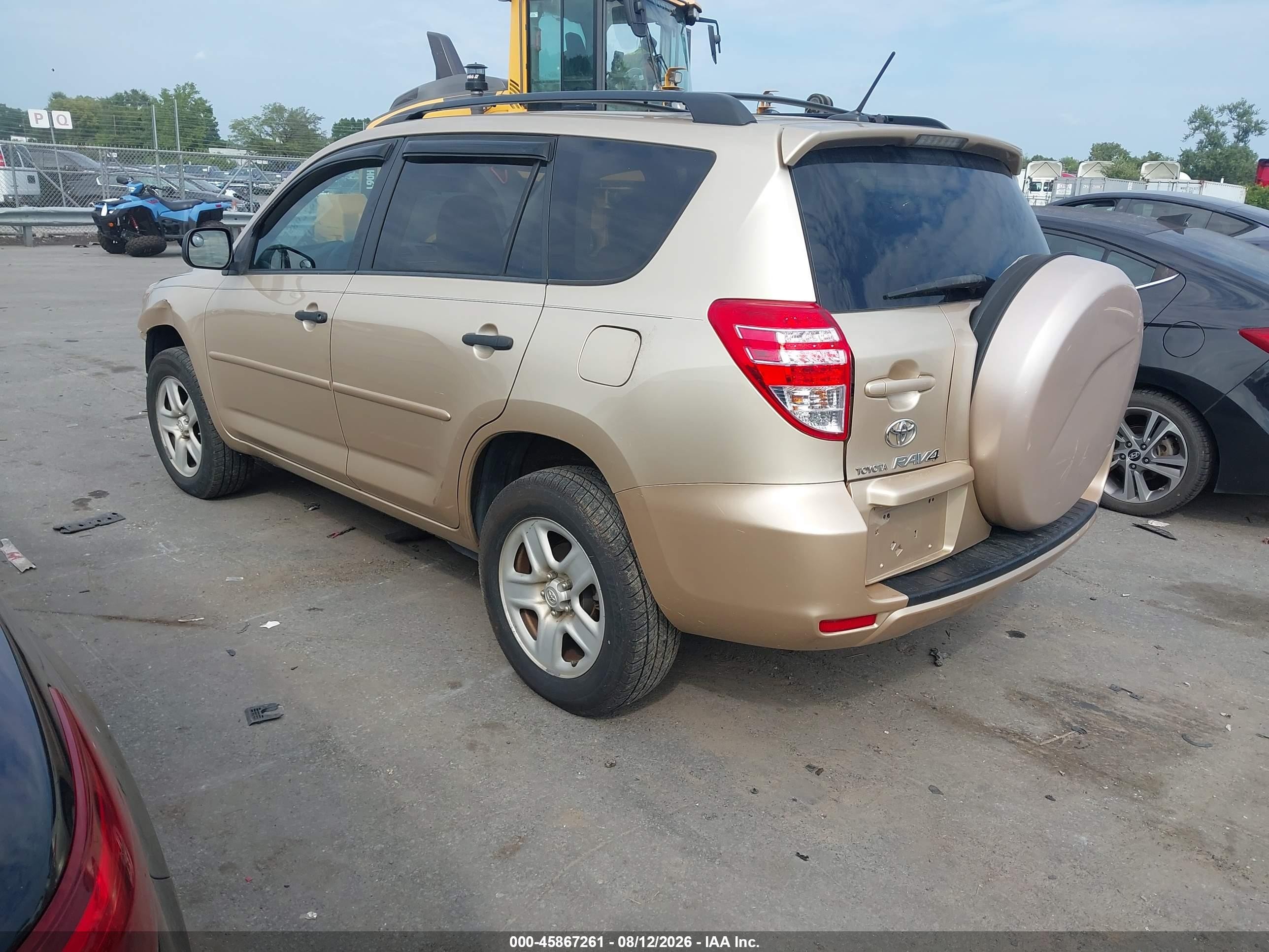 2010 Toyota Rav4 Base V6 Gold vin: 2T3ZK4DV9AW007850