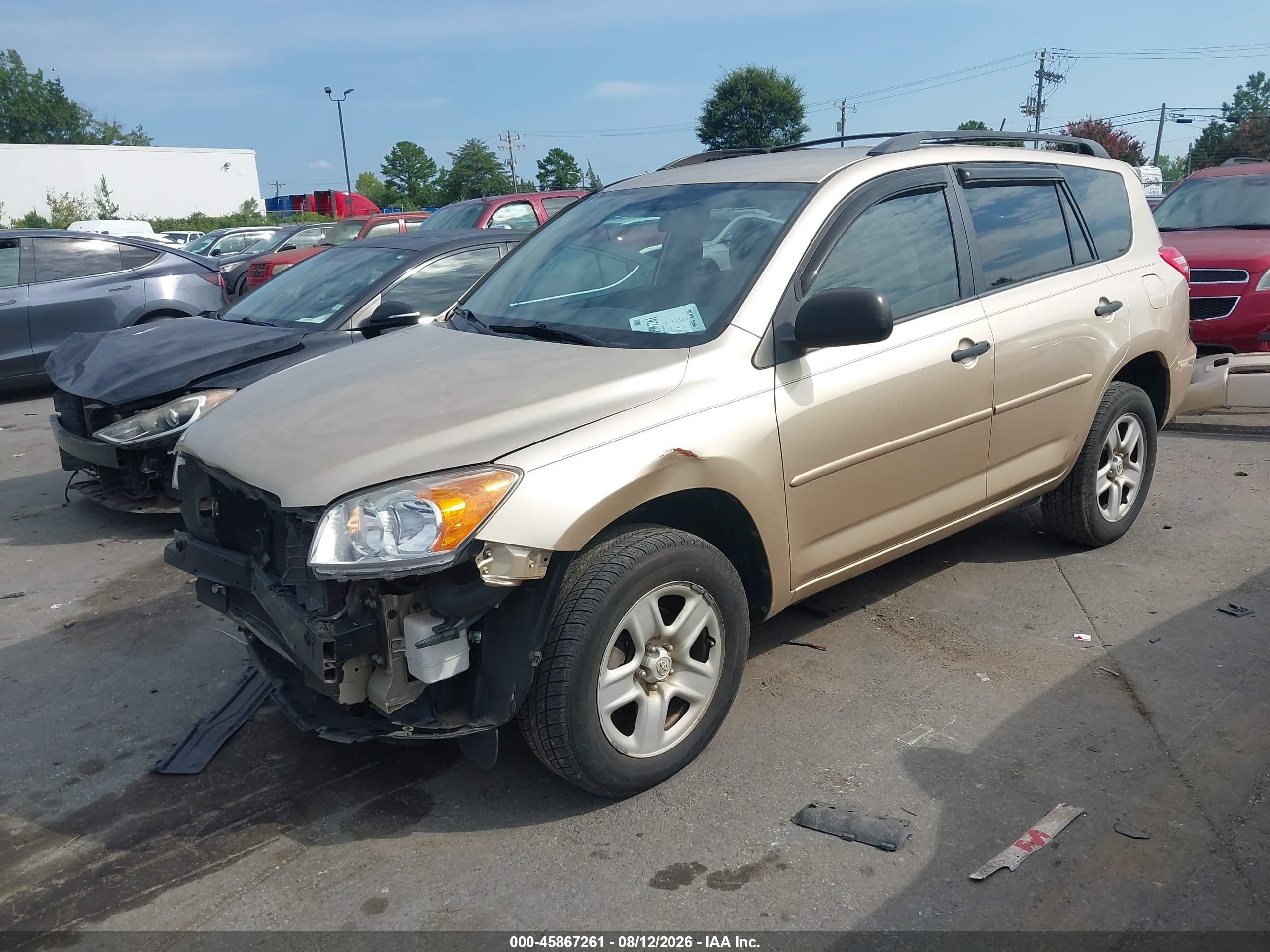 2010 Toyota Rav4 Base V6 Gold vin: 2T3ZK4DV9AW007850