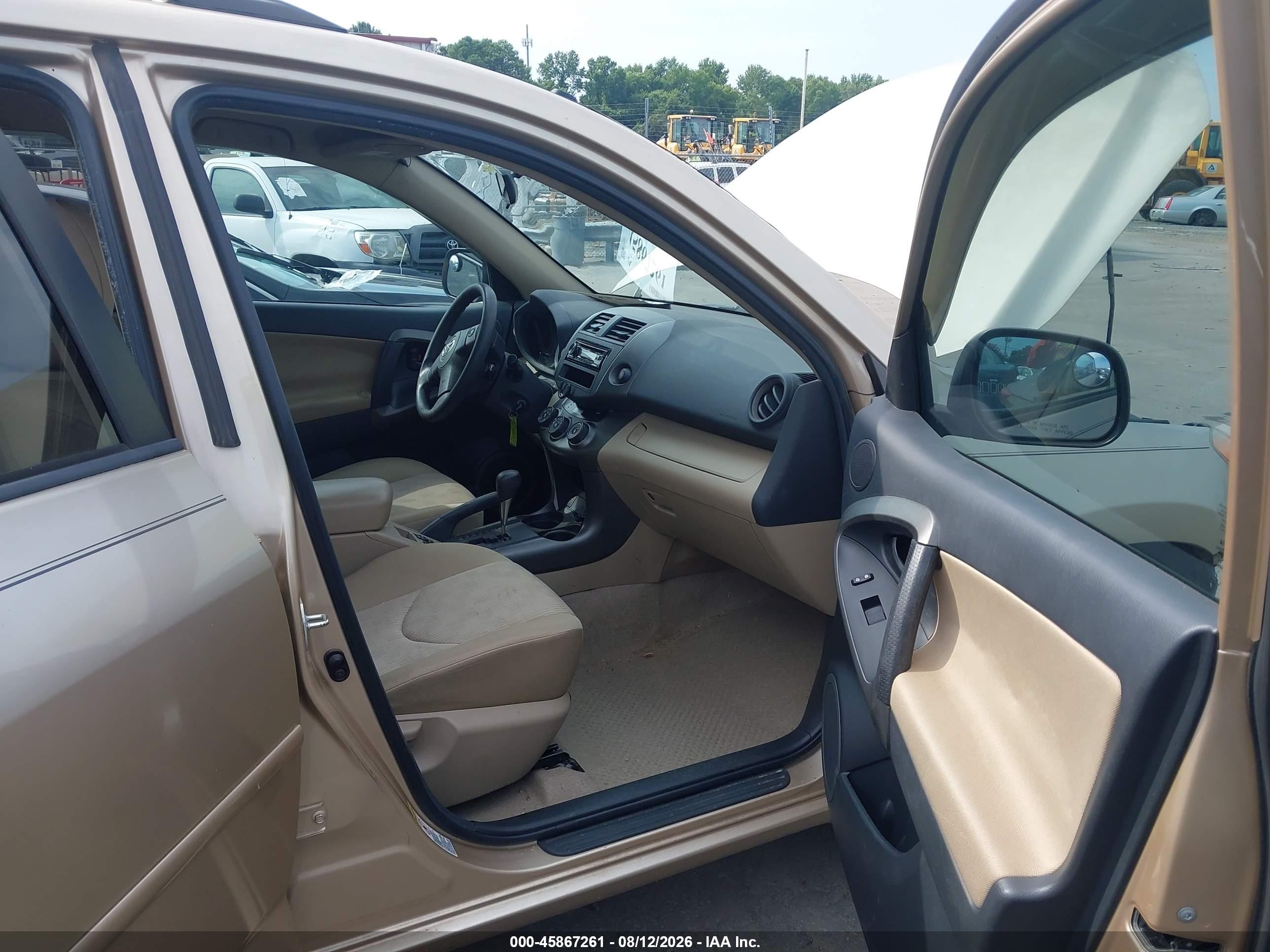 2010 Toyota Rav4 Base V6 Gold vin: 2T3ZK4DV9AW007850