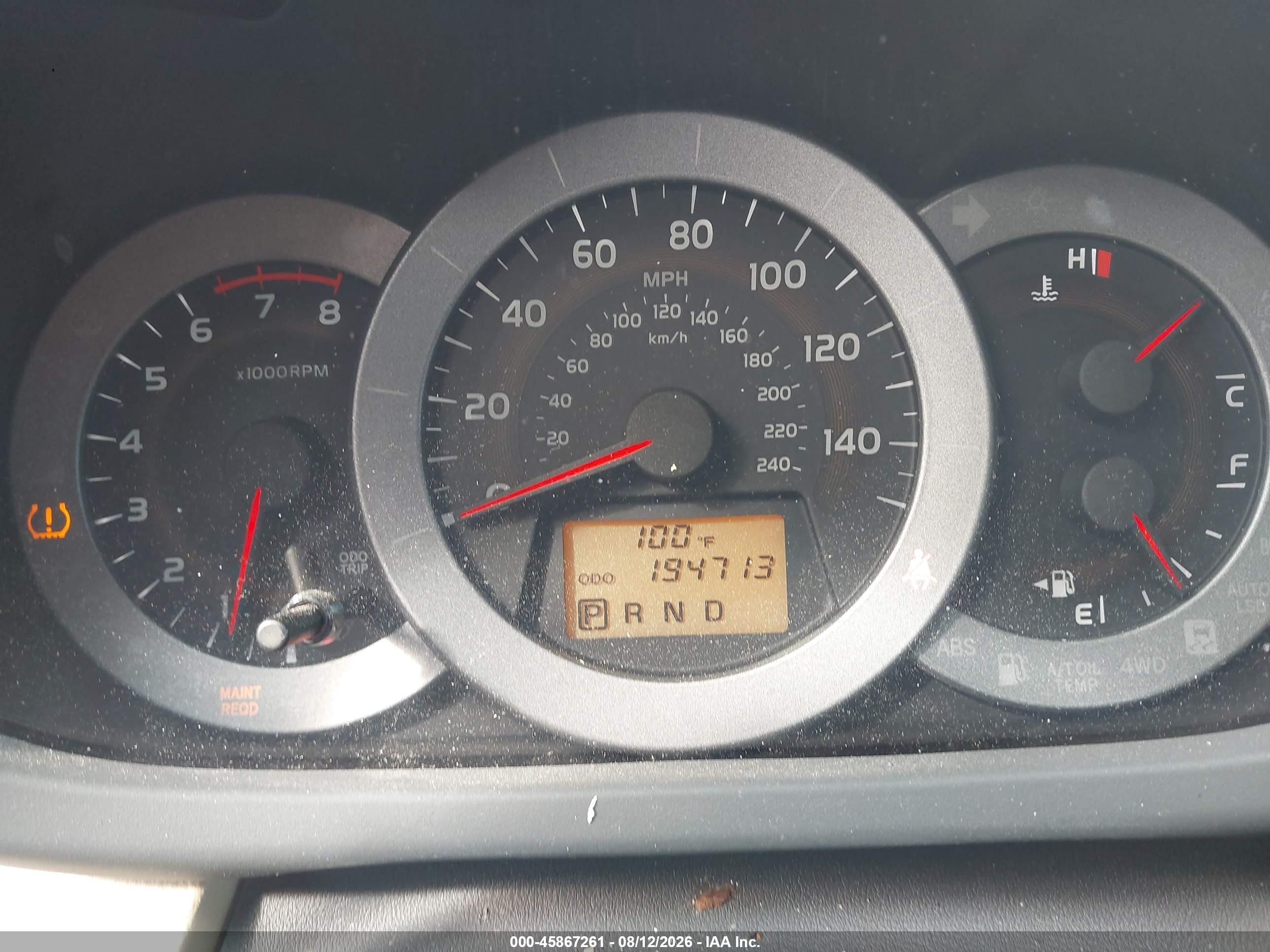 2010 Toyota Rav4 Base V6 Gold vin: 2T3ZK4DV9AW007850