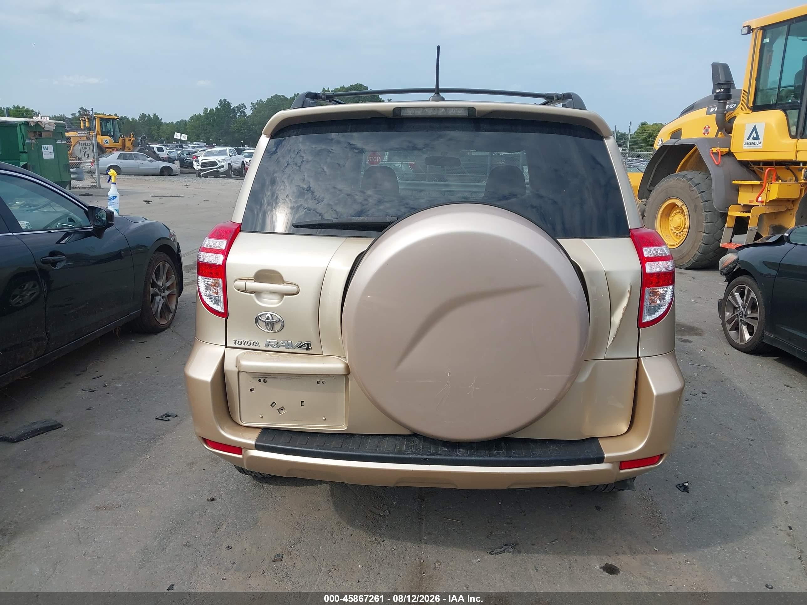 2010 Toyota Rav4 Base V6 Gold vin: 2T3ZK4DV9AW007850