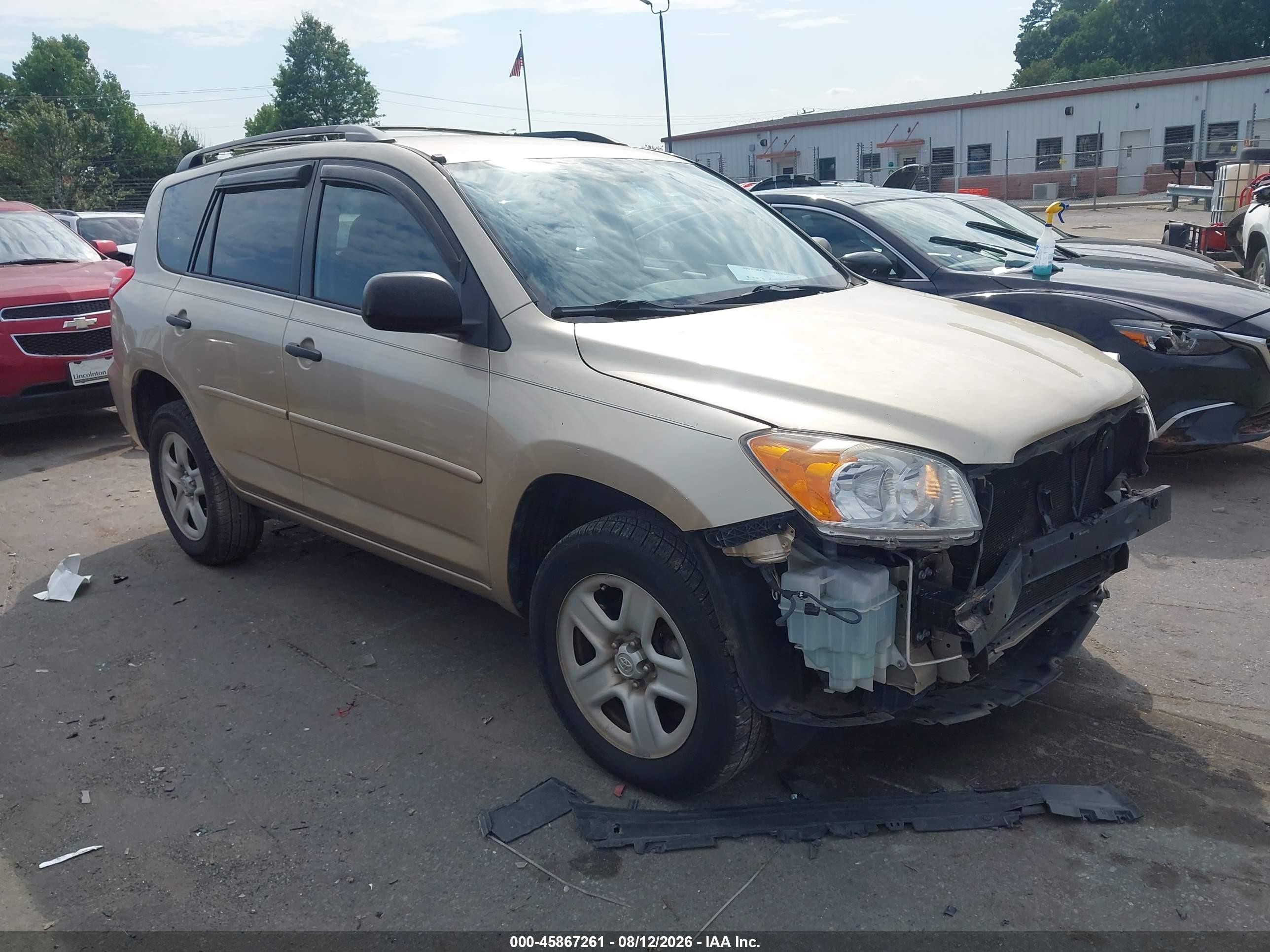 2010 Toyota Rav4 Base V6 Gold vin: 2T3ZK4DV9AW007850