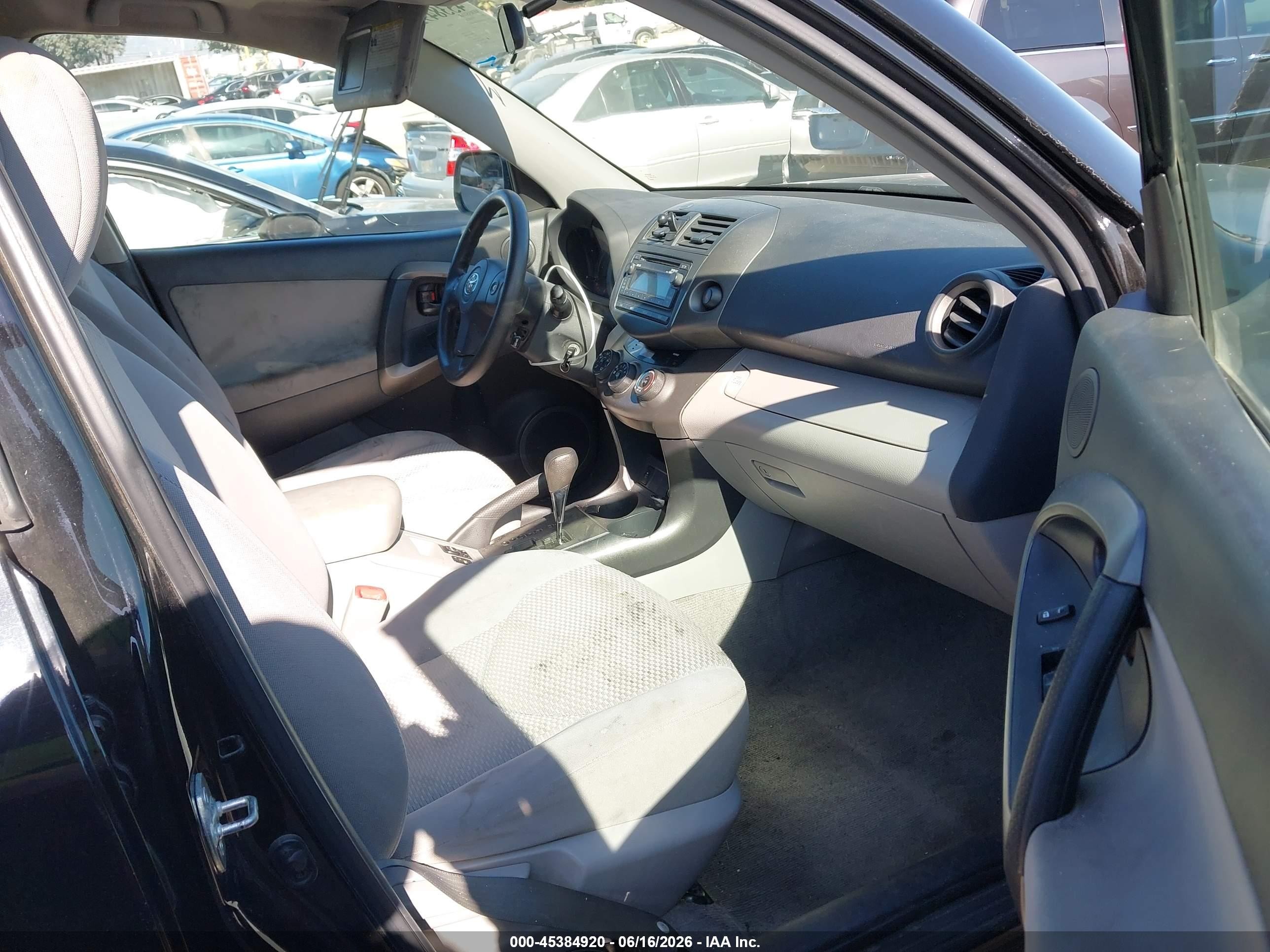2012 Toyota Rav4 Base V6 Black vin: 2T3ZK4DV9CW015479