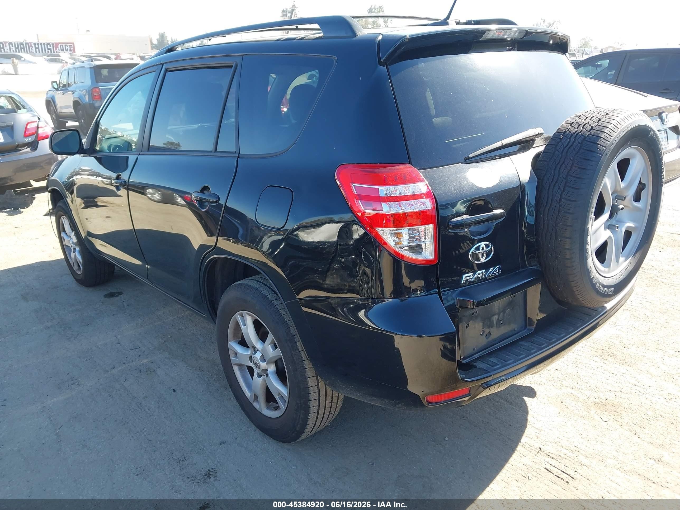 2012 Toyota Rav4 Base V6 Black vin: 2T3ZK4DV9CW015479