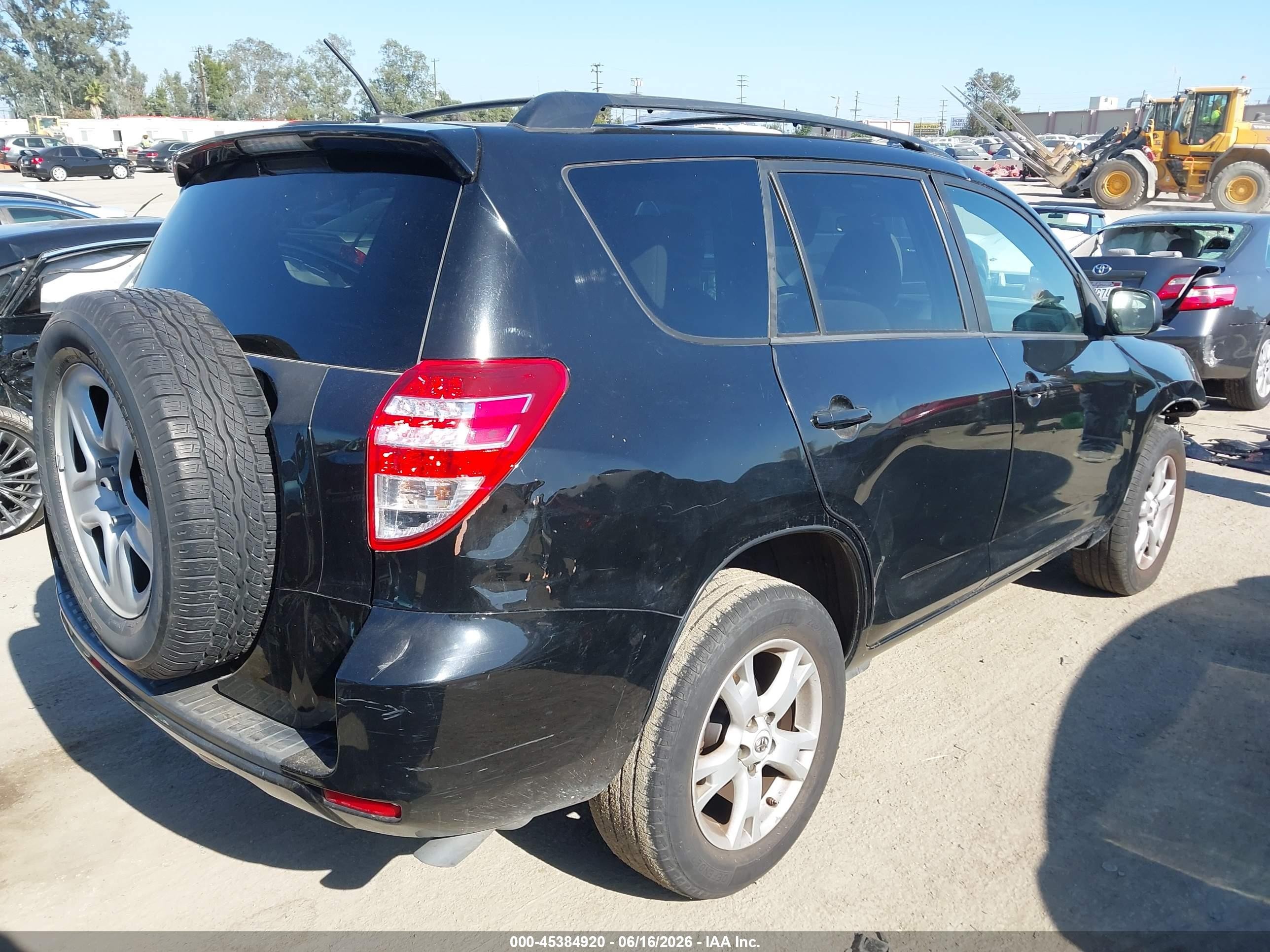 2012 Toyota Rav4 Base V6 Black vin: 2T3ZK4DV9CW015479