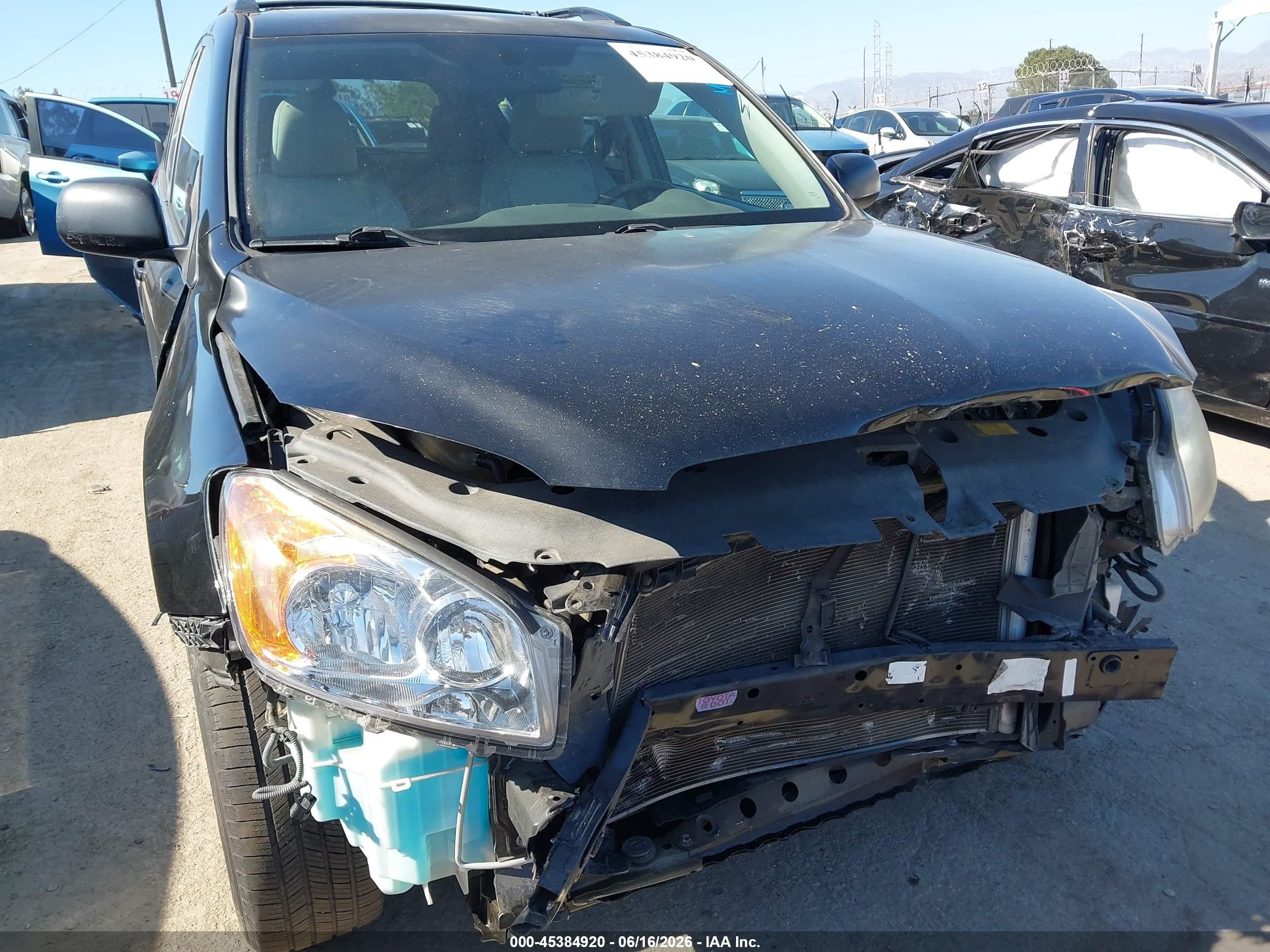 2012 Toyota Rav4 Base V6 Black vin: 2T3ZK4DV9CW015479