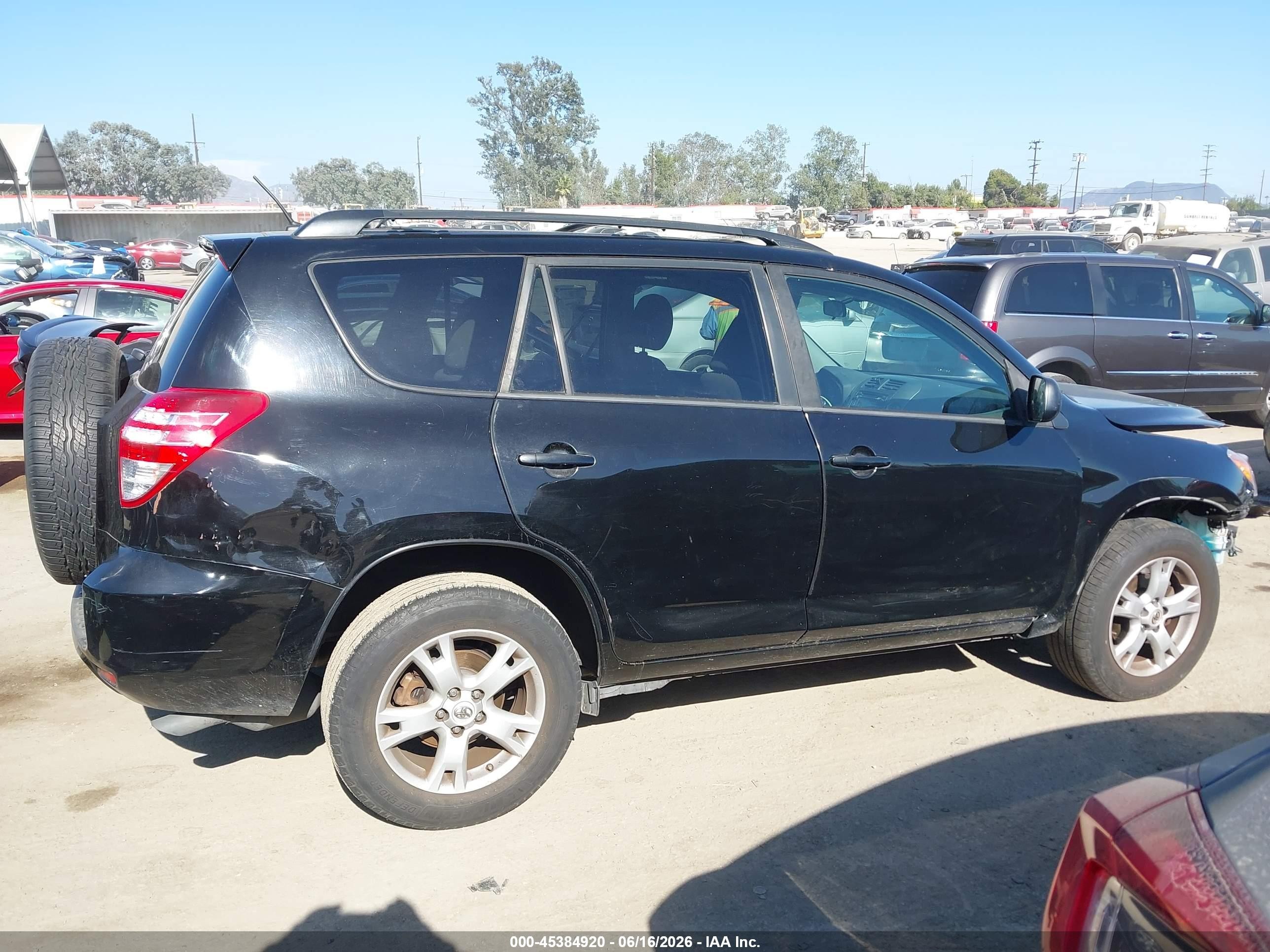 2012 Toyota Rav4 Base V6 Black vin: 2T3ZK4DV9CW015479