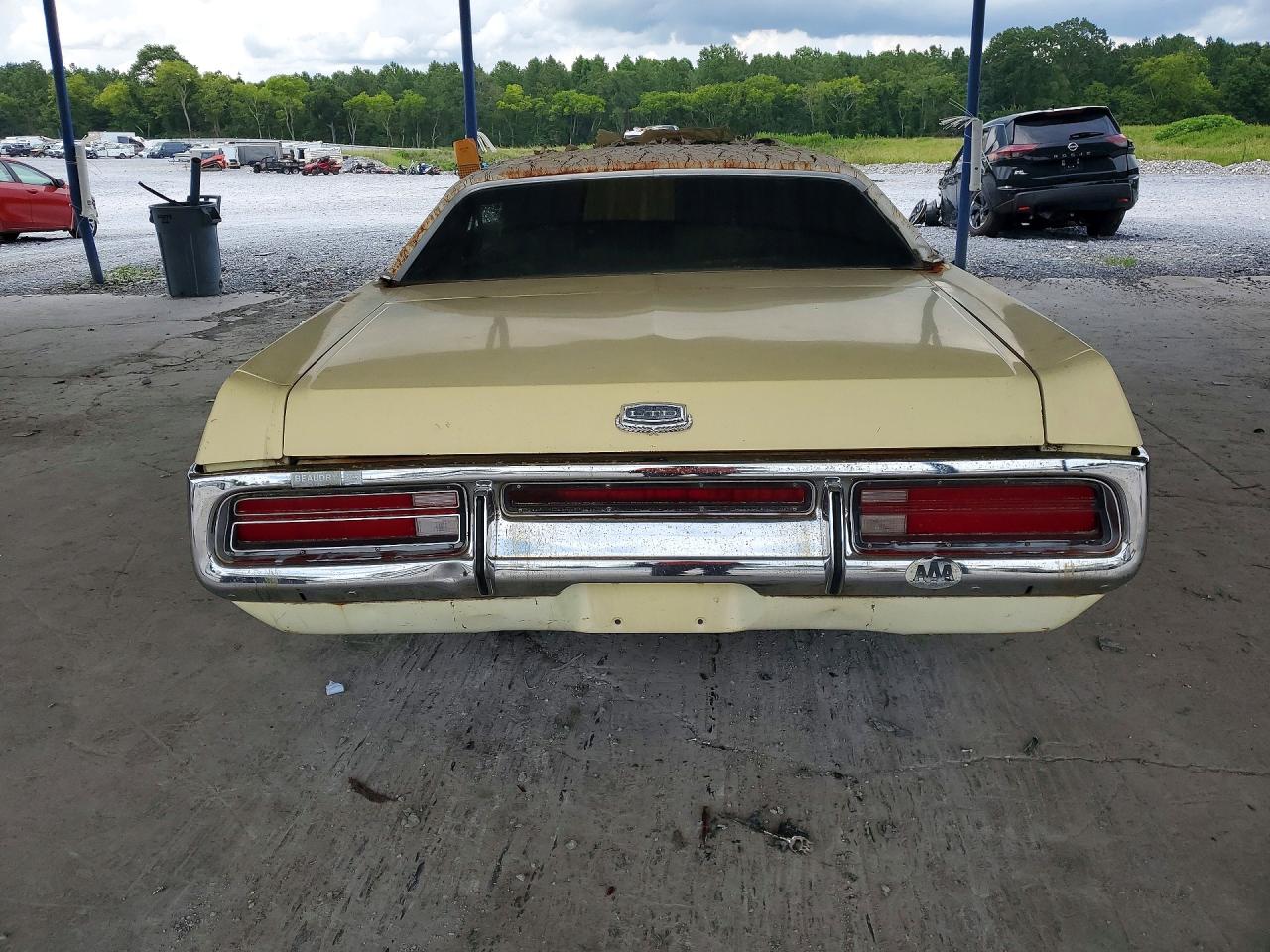 1972 Ford Ltd Yellow vin: 2U62S113242