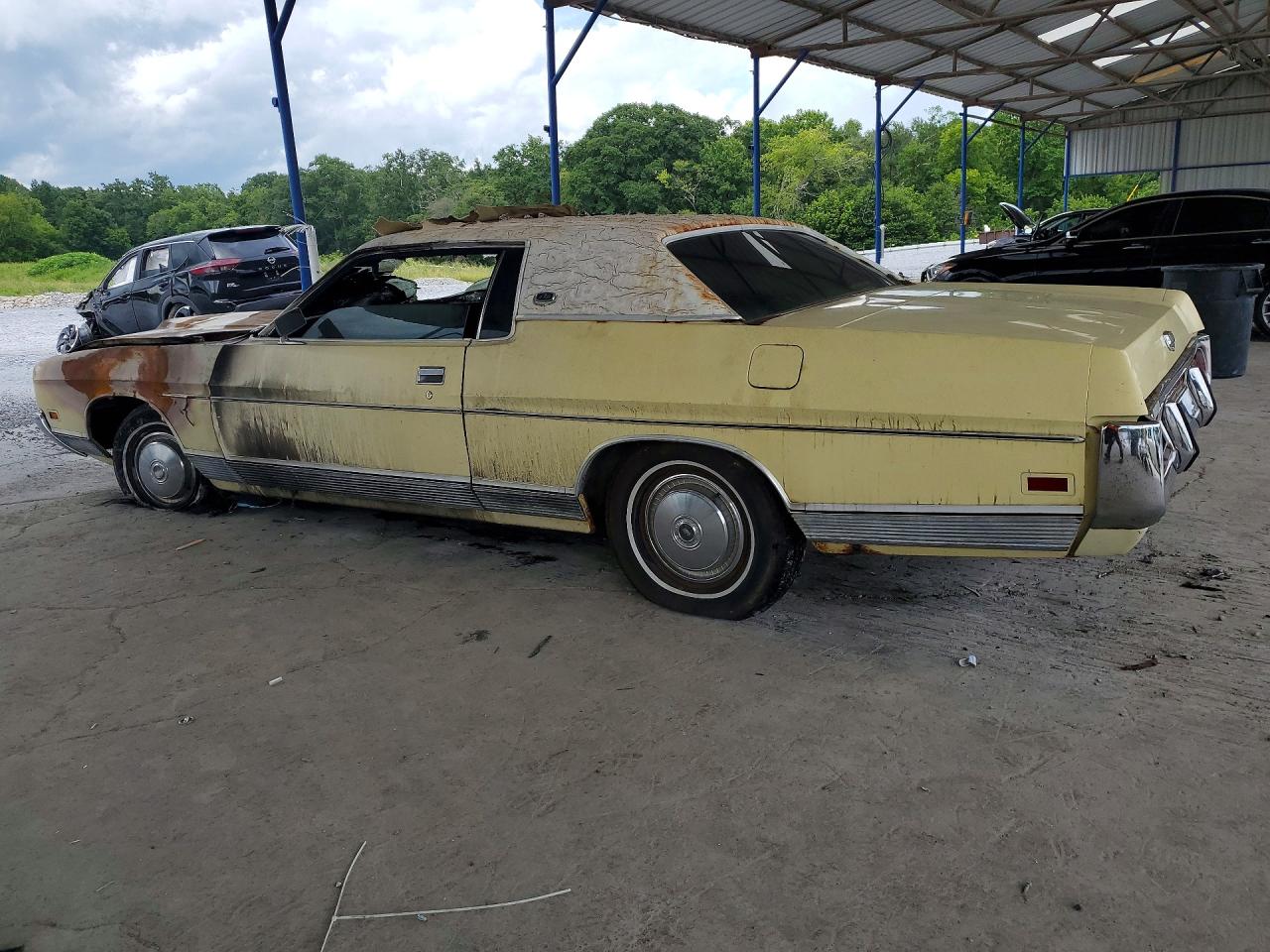 1972 Ford Ltd Yellow vin: 2U62S113242