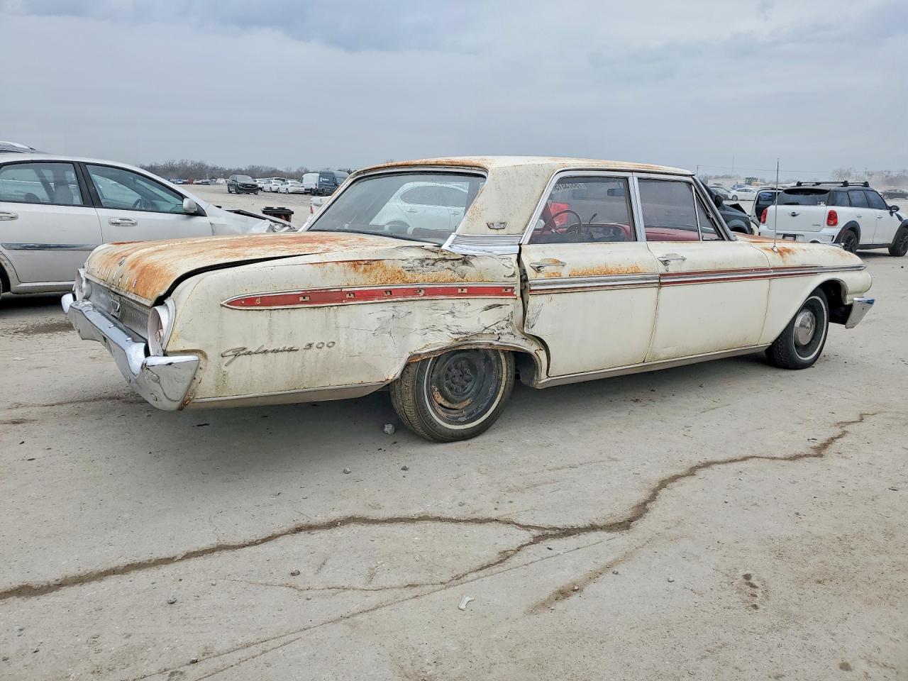 1962 Ford Galaxie White vin: 2U62W115151