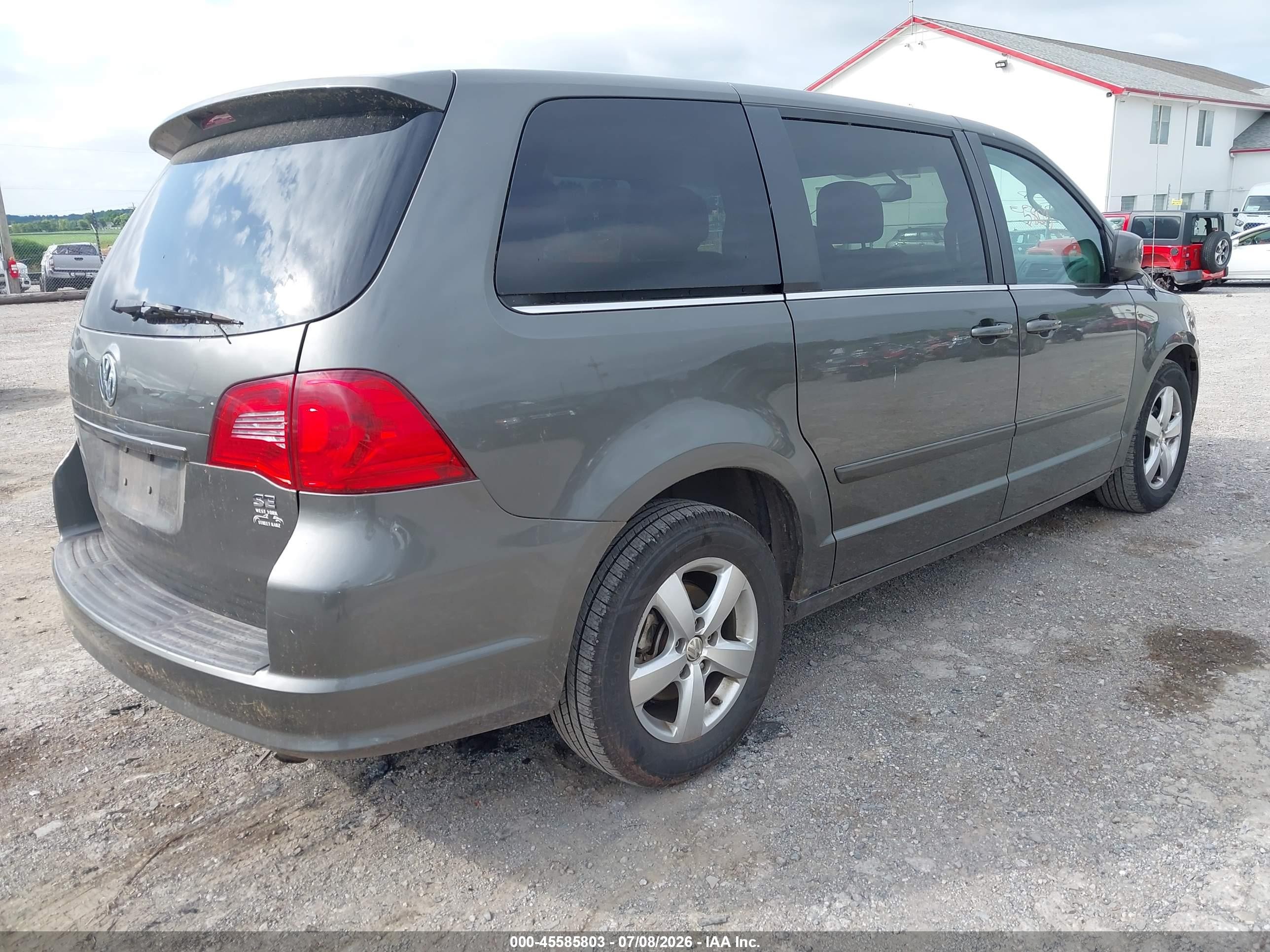 2010 Volkswagen Routan Se Gray vin: 2V4RW3D10AR333466