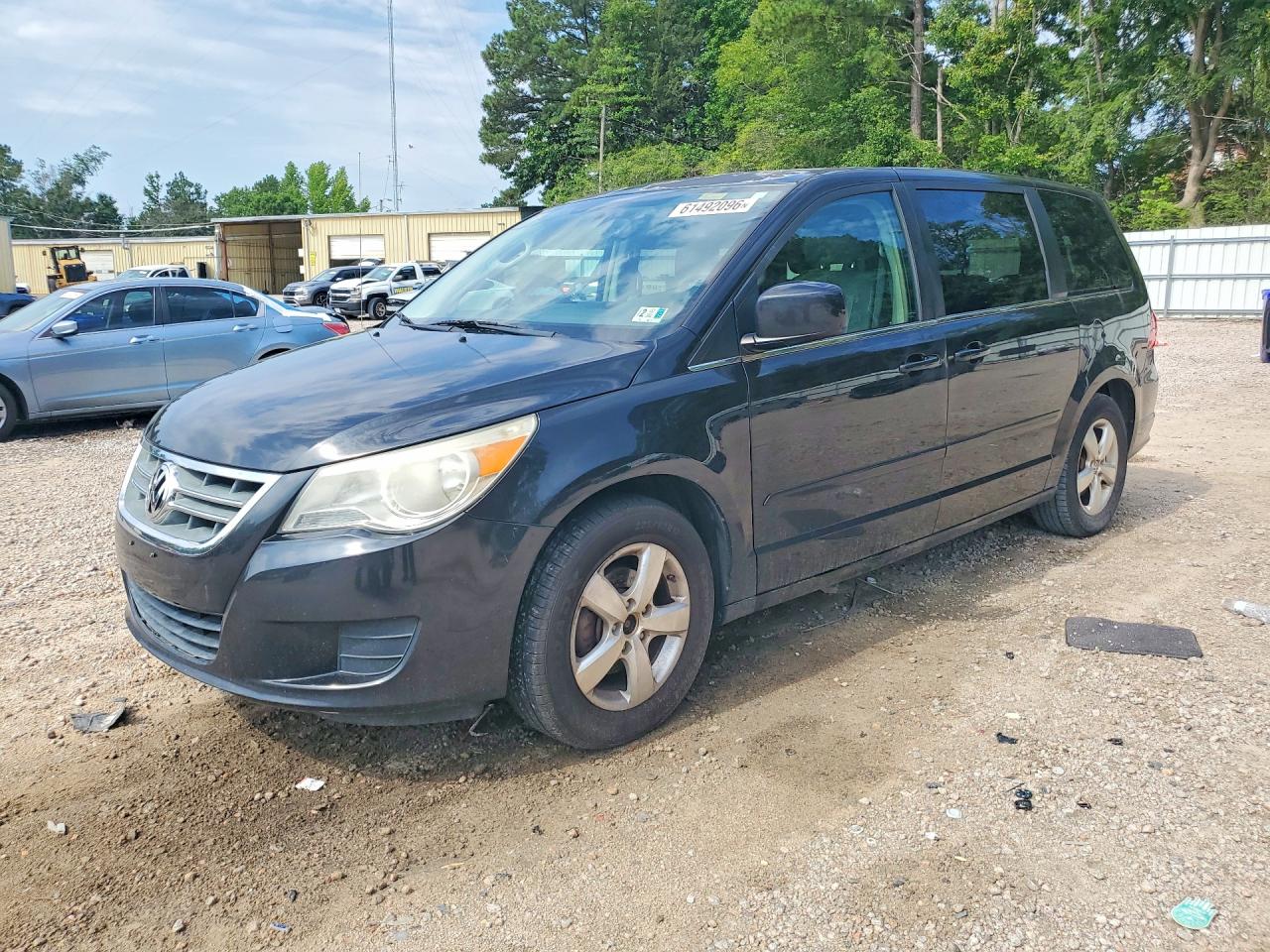 2010 Volkswagen Routan Se Black vin: 2V4RW3D1XAR280260