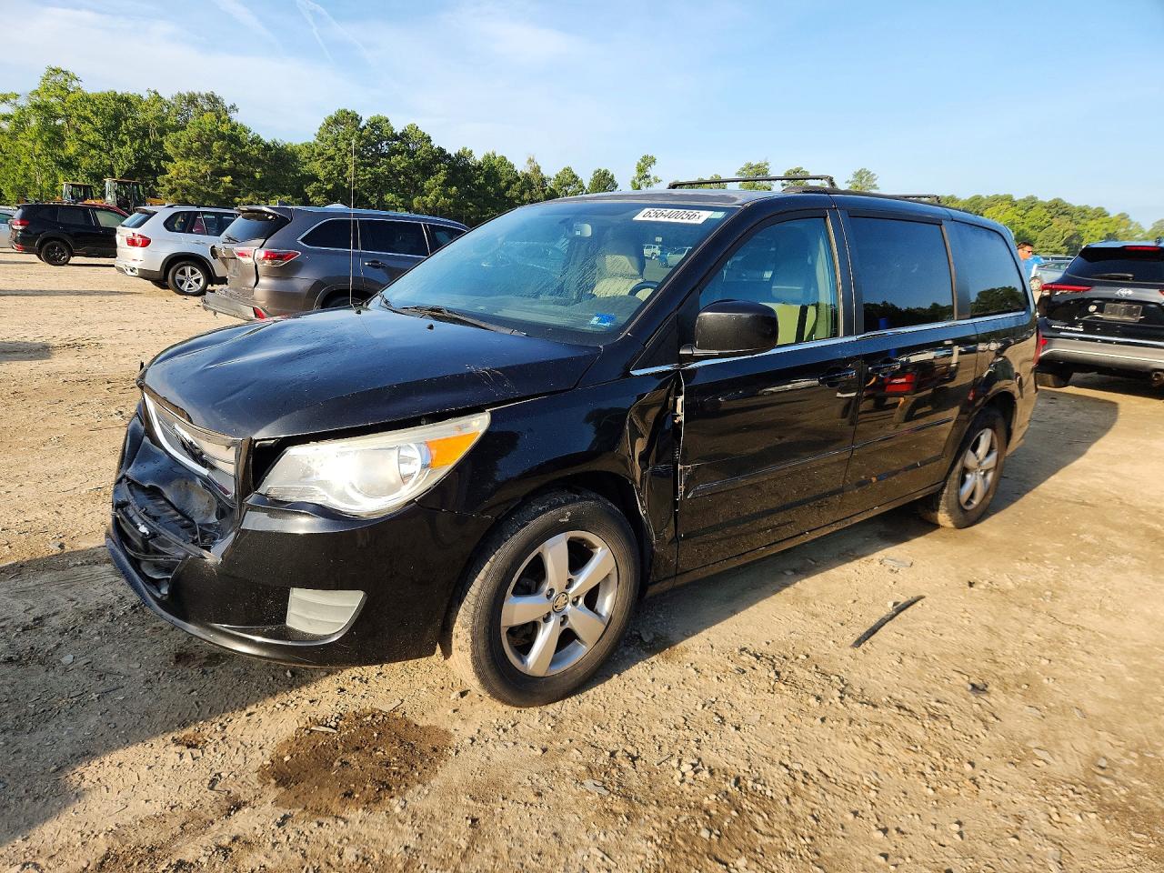 2011 Volkswagen Routan Se Black vin: 2V4RW3DG0BR625799