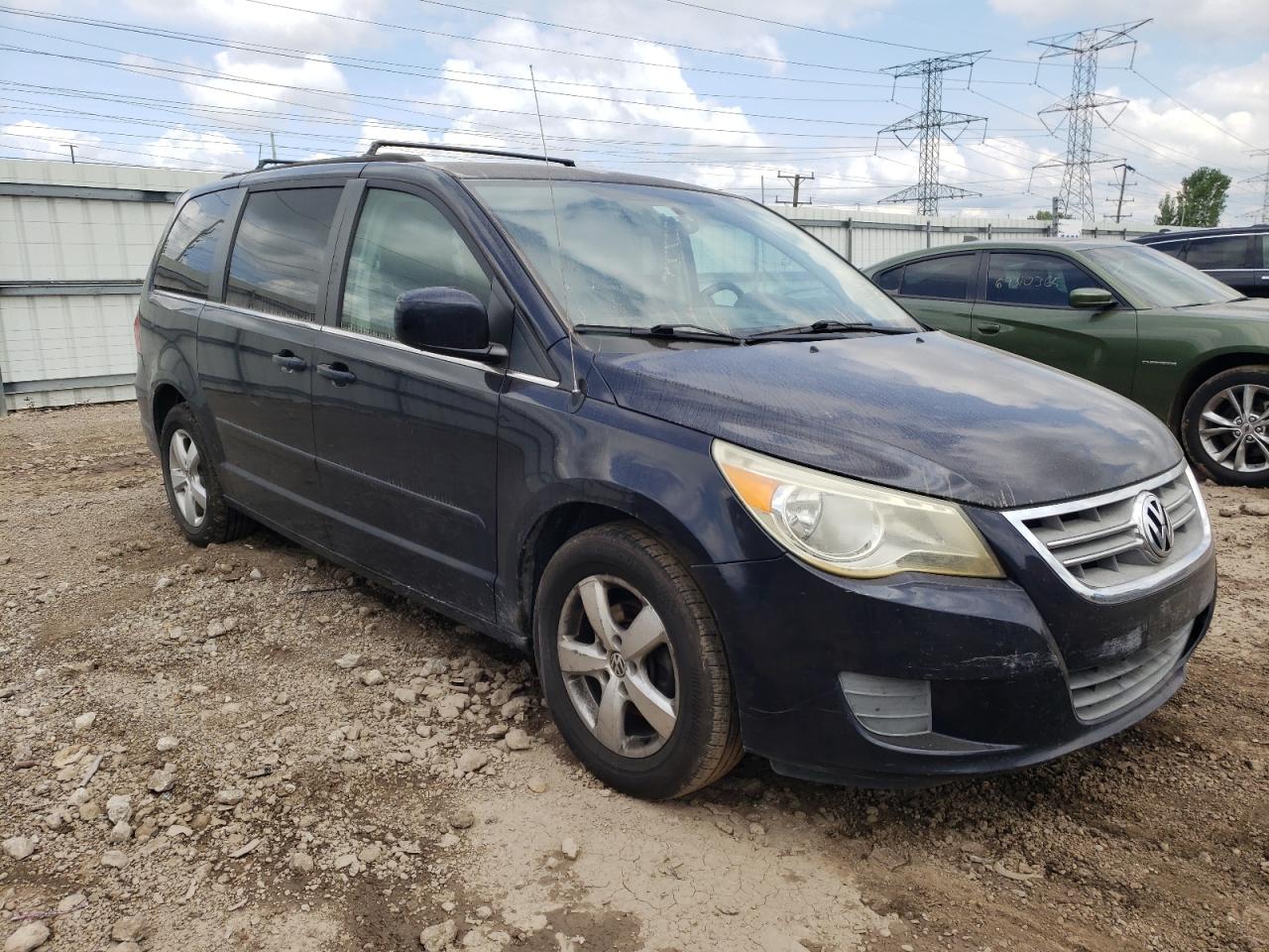 2011 Volkswagen Routan Se Black vin: 2V4RW3DG3BR622167