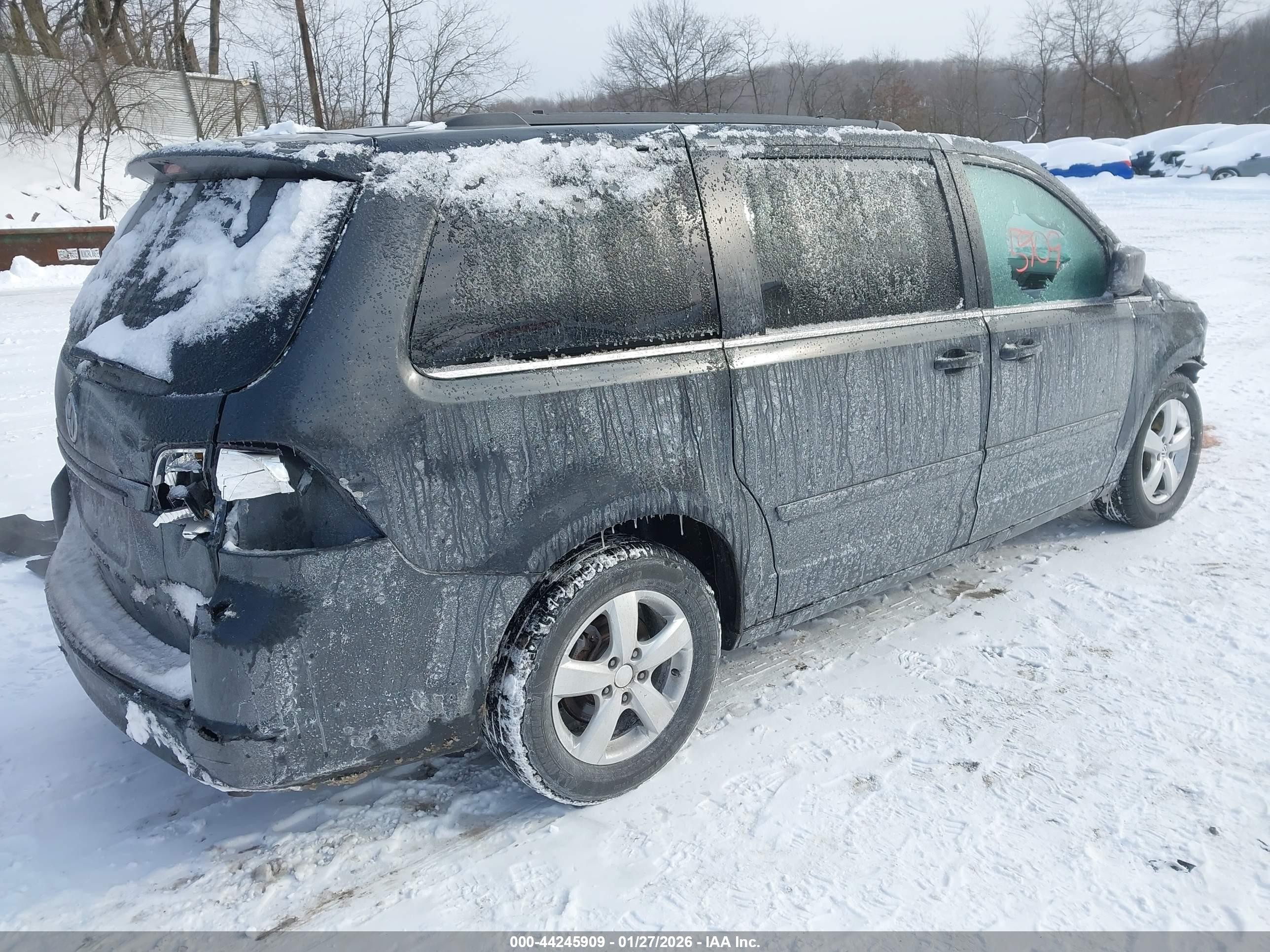 2011 Volkswagen Routan Se Gray vin: 2V4RW3DG5BR695637