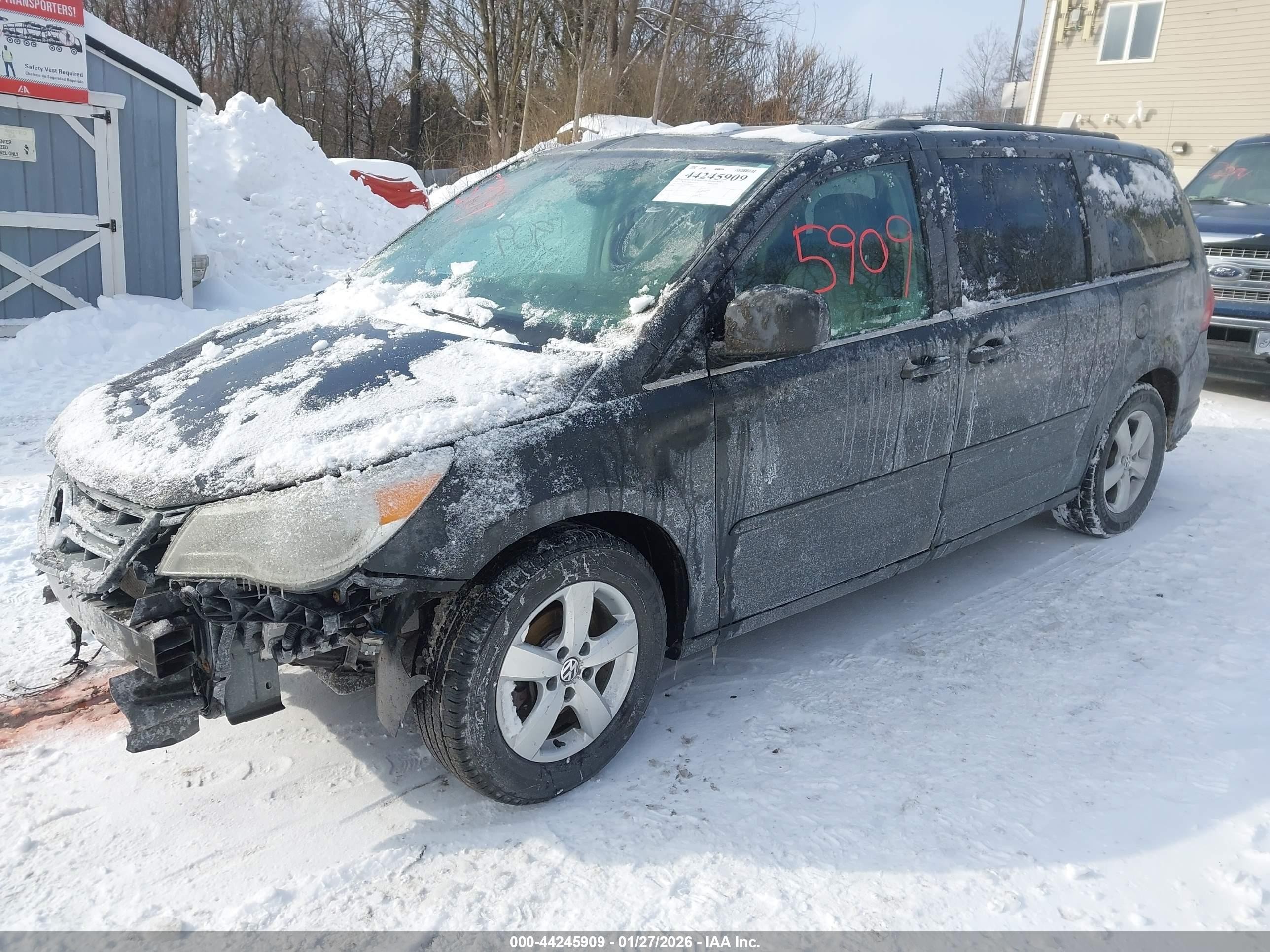 2011 Volkswagen Routan Se Gray vin: 2V4RW3DG5BR695637