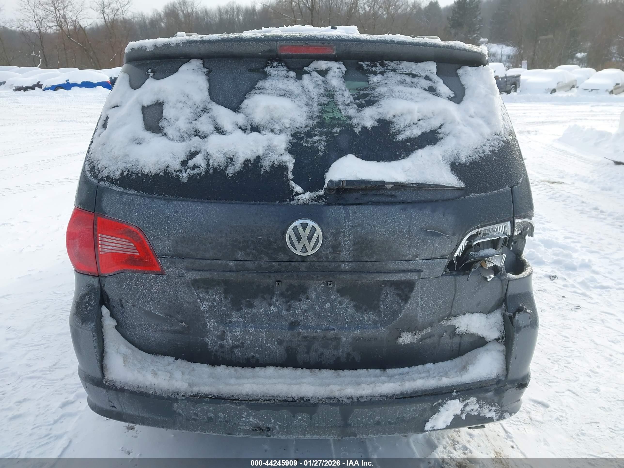 2011 Volkswagen Routan Se Gray vin: 2V4RW3DG5BR695637