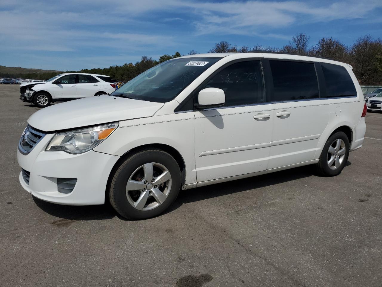 2011 Volkswagen Routan Se White vin: 2V4RW3DG5BR717538