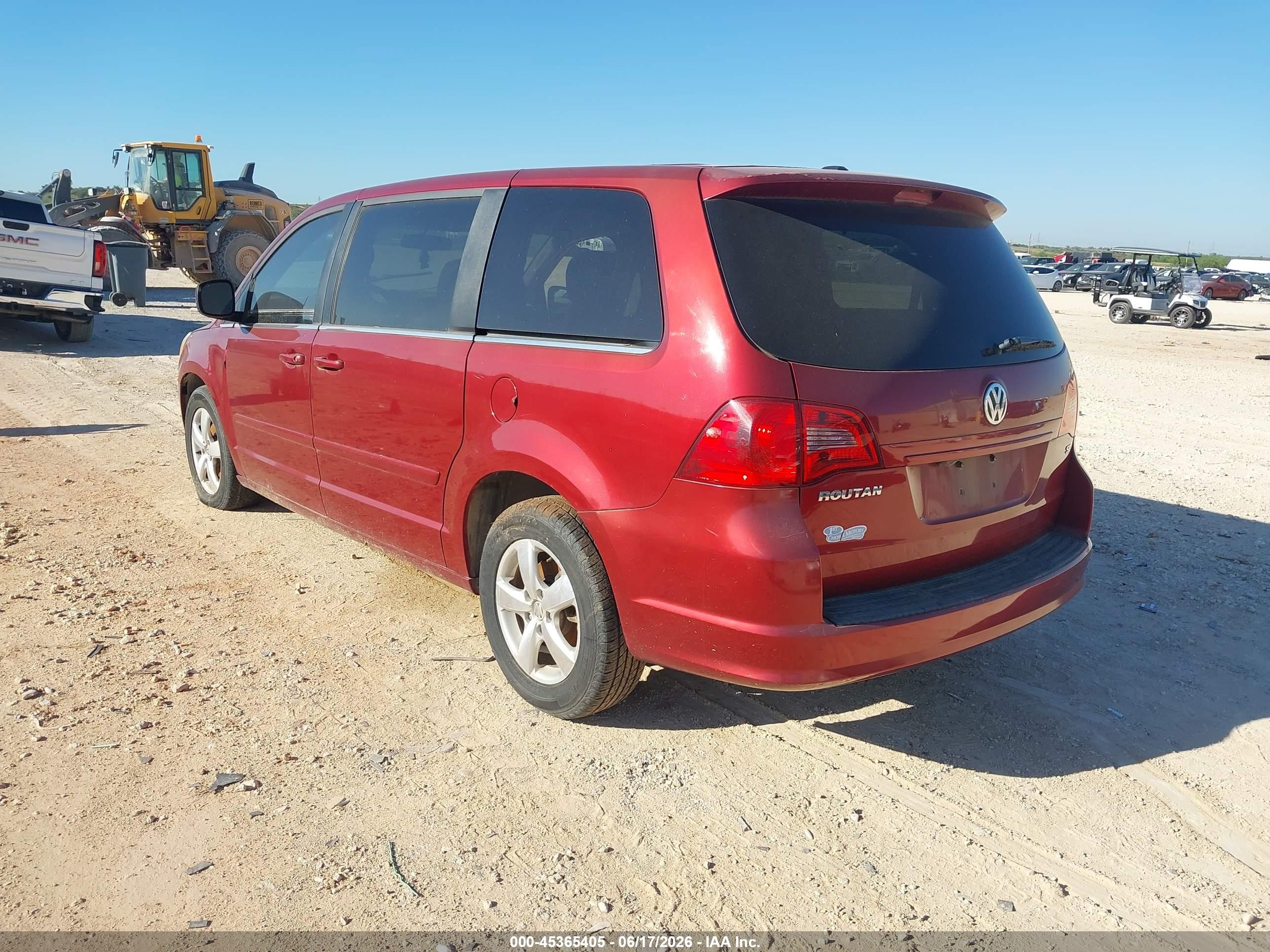 2011 Volkswagen Routan Se Burgundy vin: 2V4RW3DG6BR691435