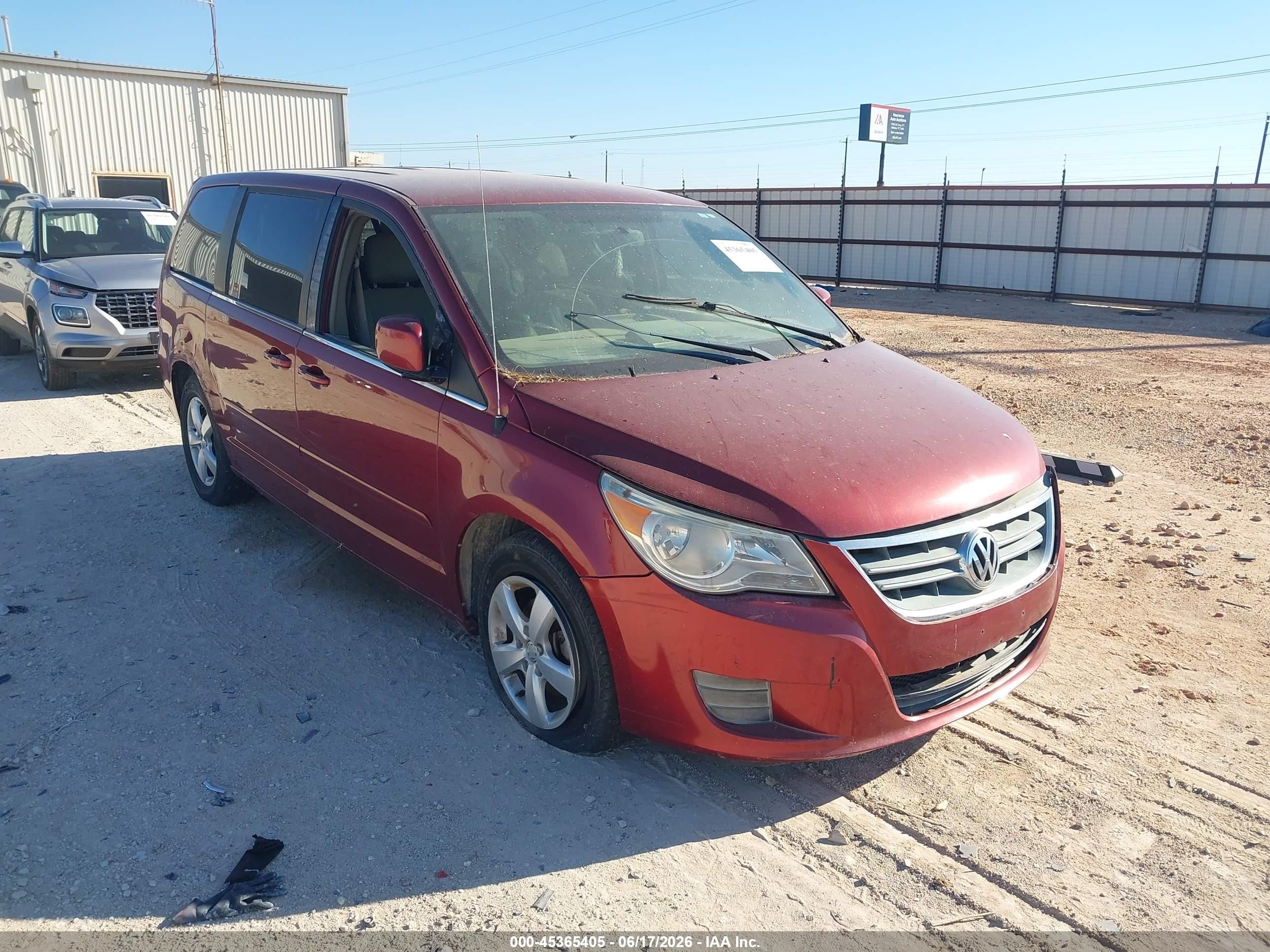 2011 Volkswagen Routan Se Burgundy vin: 2V4RW3DG6BR691435